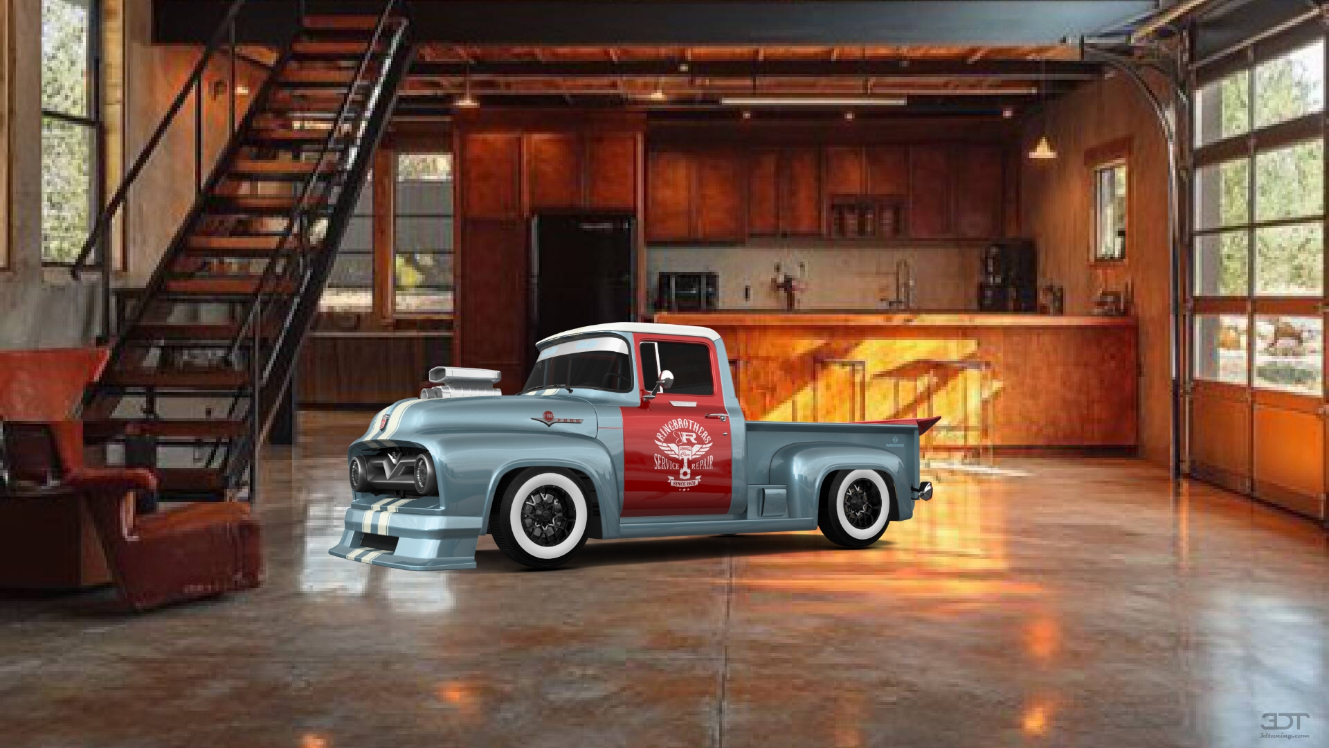 Ford F-100 2 Door truck 1956 Images