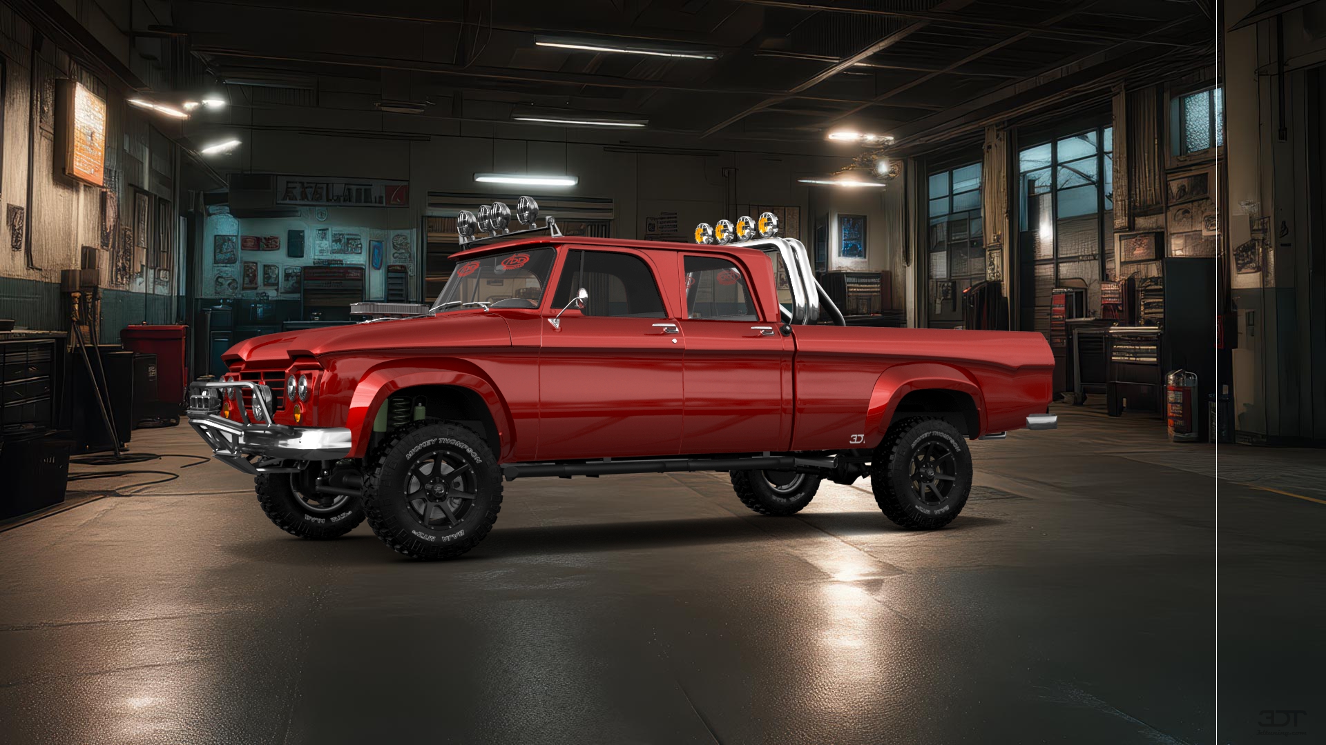 Dodge Power Wagon 4 Door pickup truck 1964 tuning