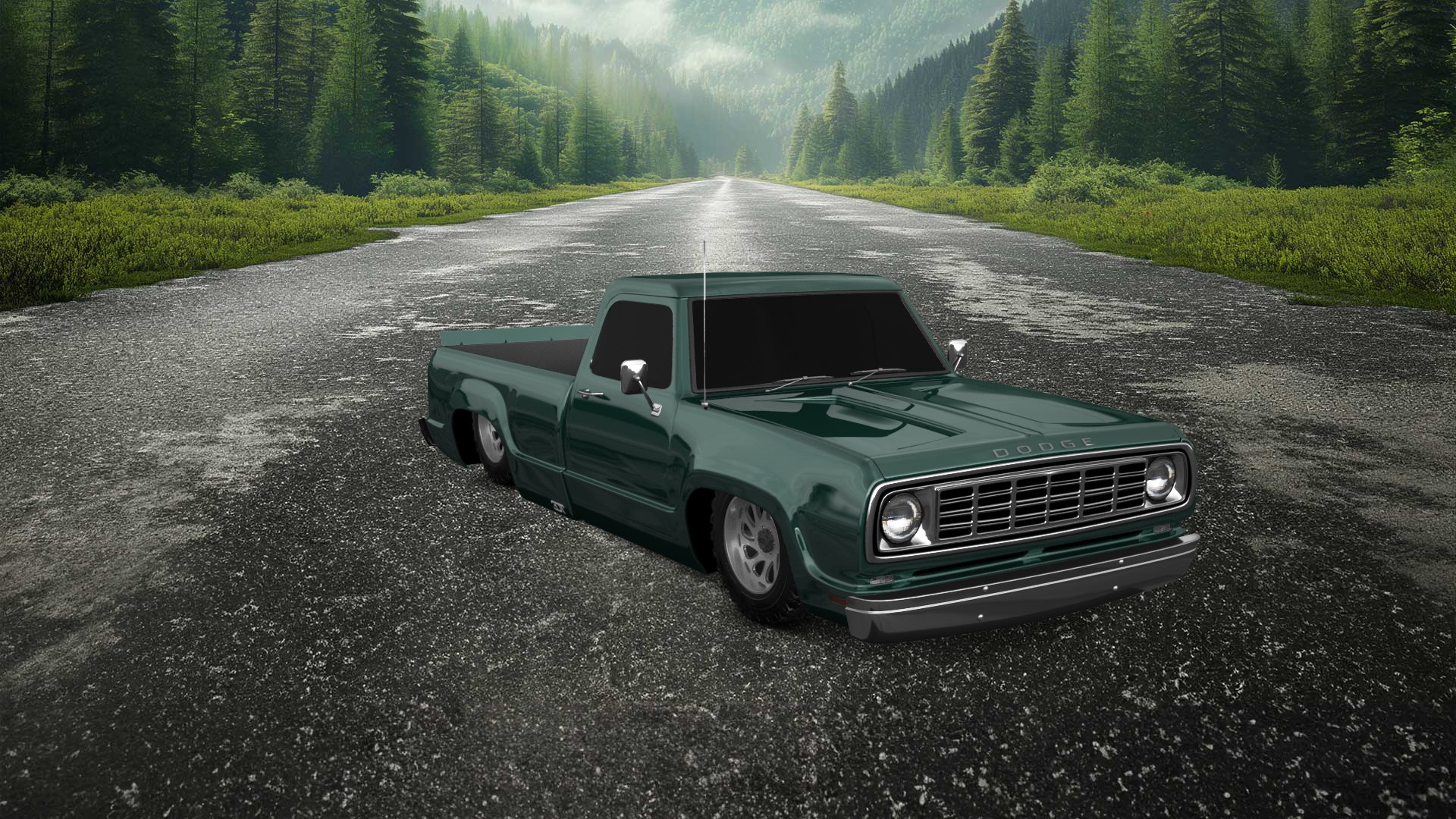 Dodge Power Wagon W200 2 Door pickup truck 1972 tuning