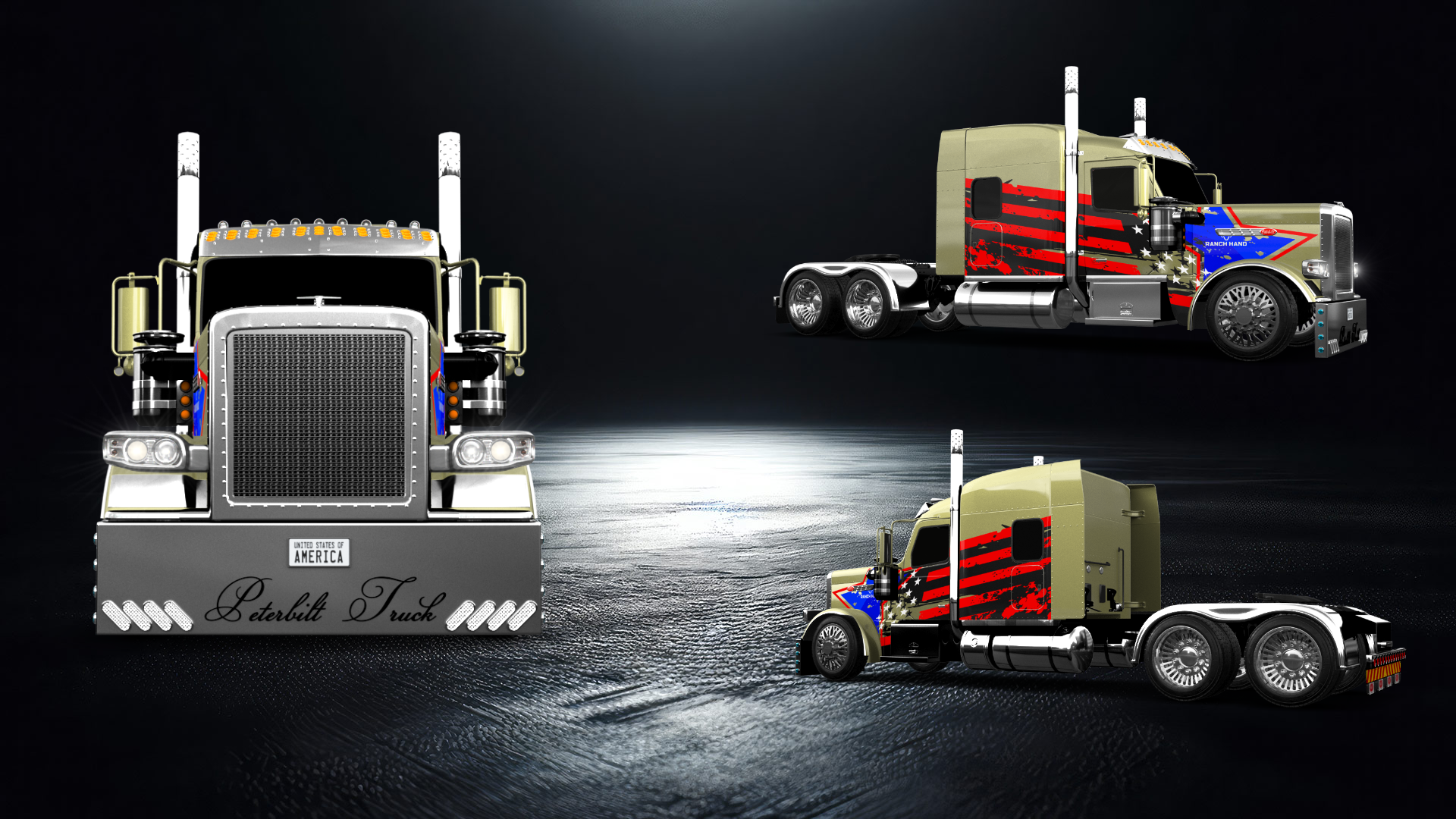 Peterbilt 589 Sleeper Cab Truck 2024 tuning
