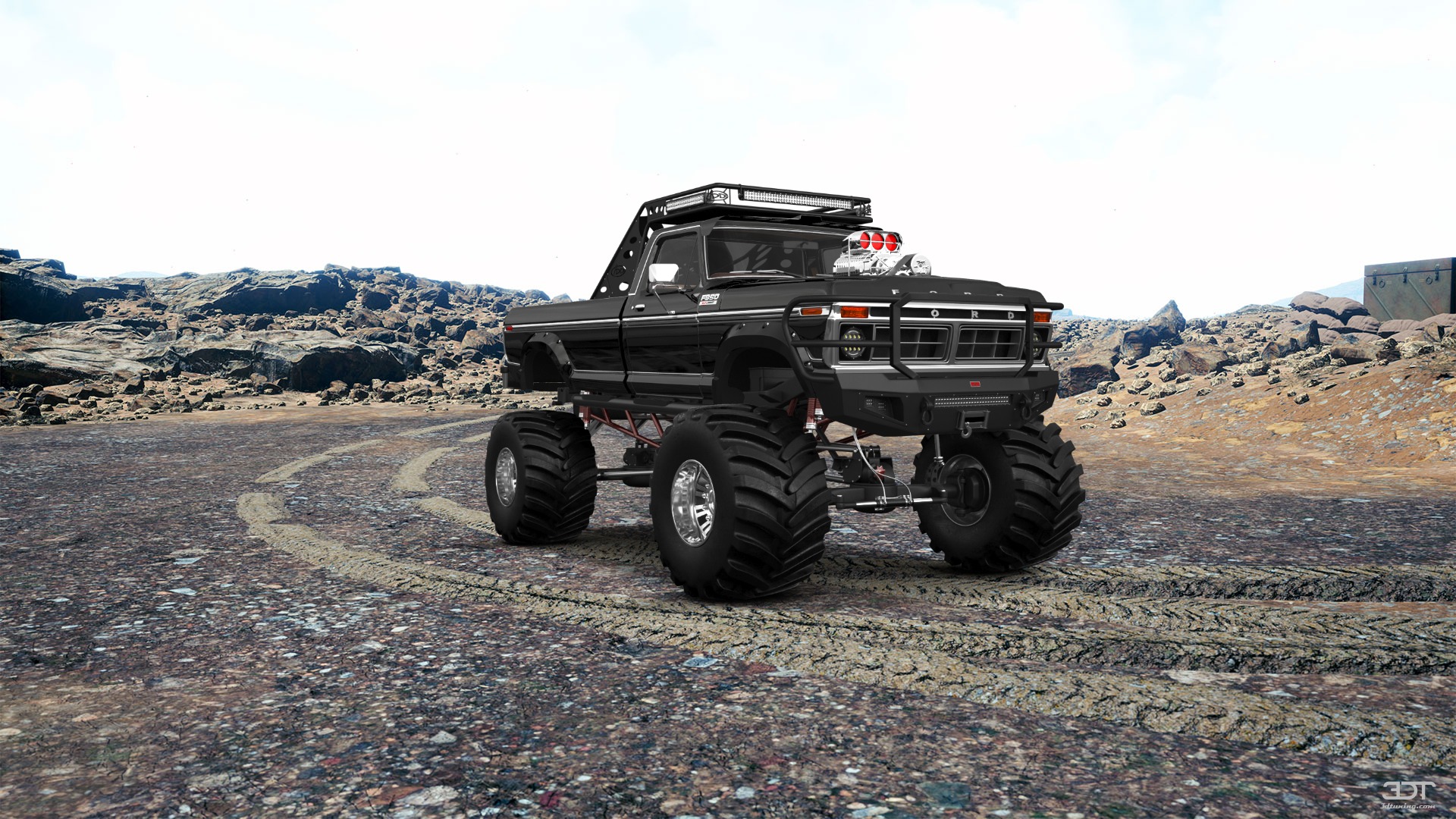 Ford F-350 Dually 2 Door pickup truck 1974 tuning