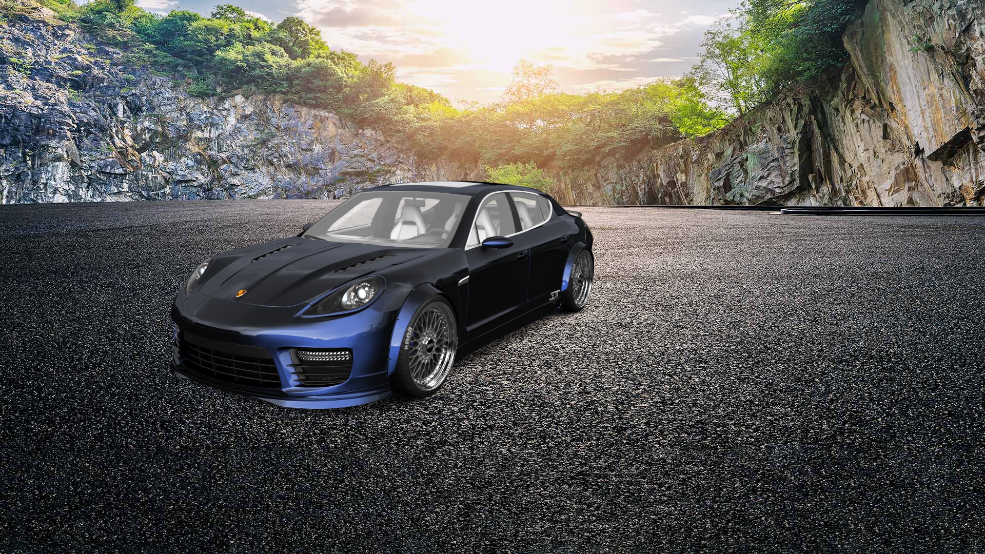 Porsche Panamera 4 door fastback saloon 2011