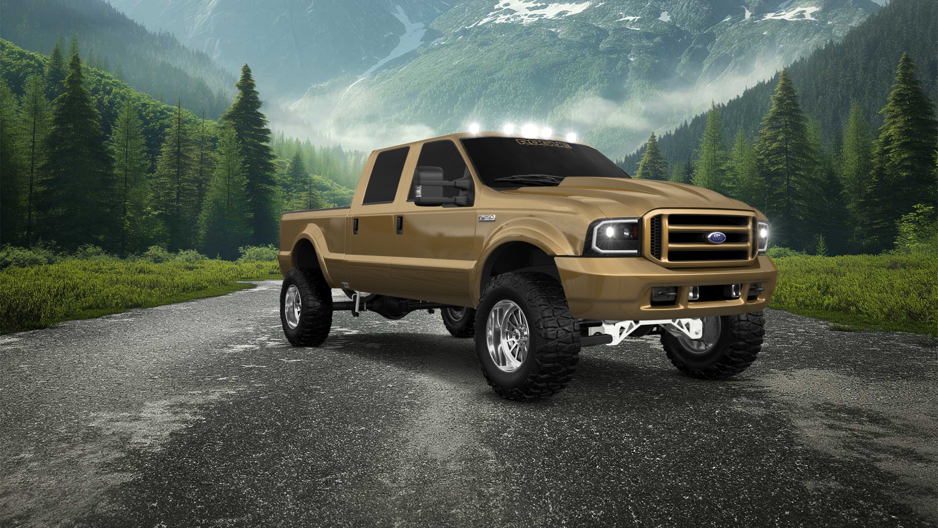 Ford F-250 Crew Cab 4 Door pickup truck 1999 tuning