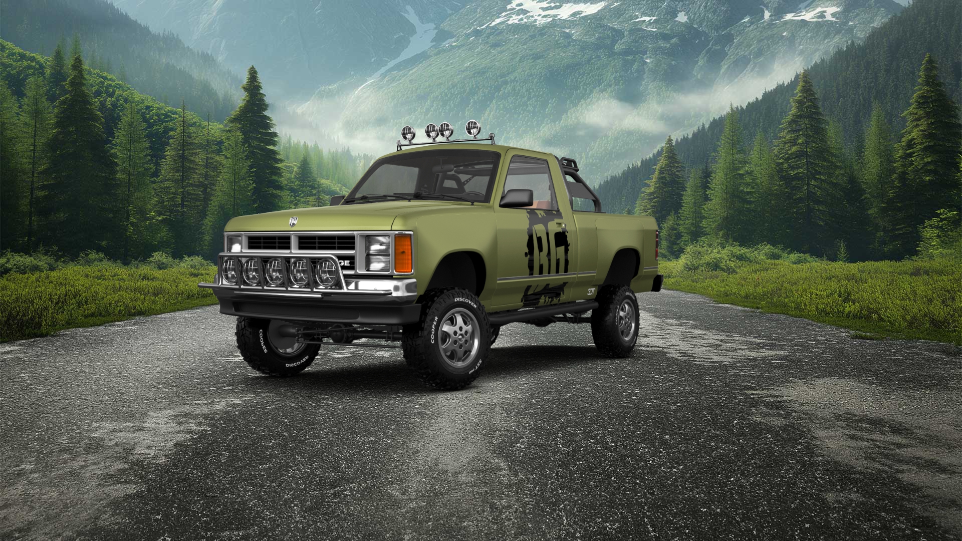 Dodge Dakota Regular Cab 2 Door pickup truck 1987