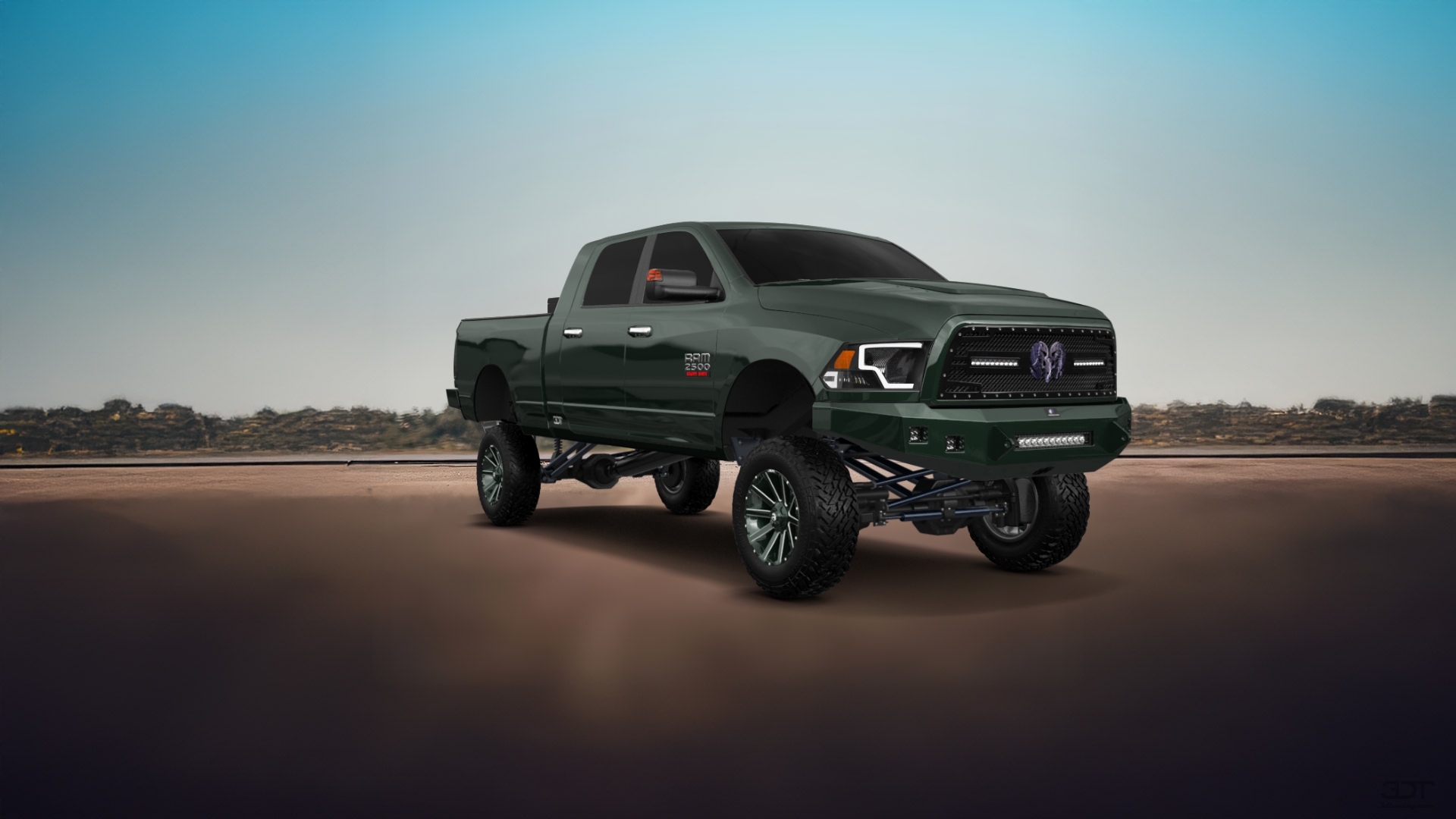 Dodge Ram 2500 Mega Cab 6.4 ft box 4 Door pickup truck 2010 tuning