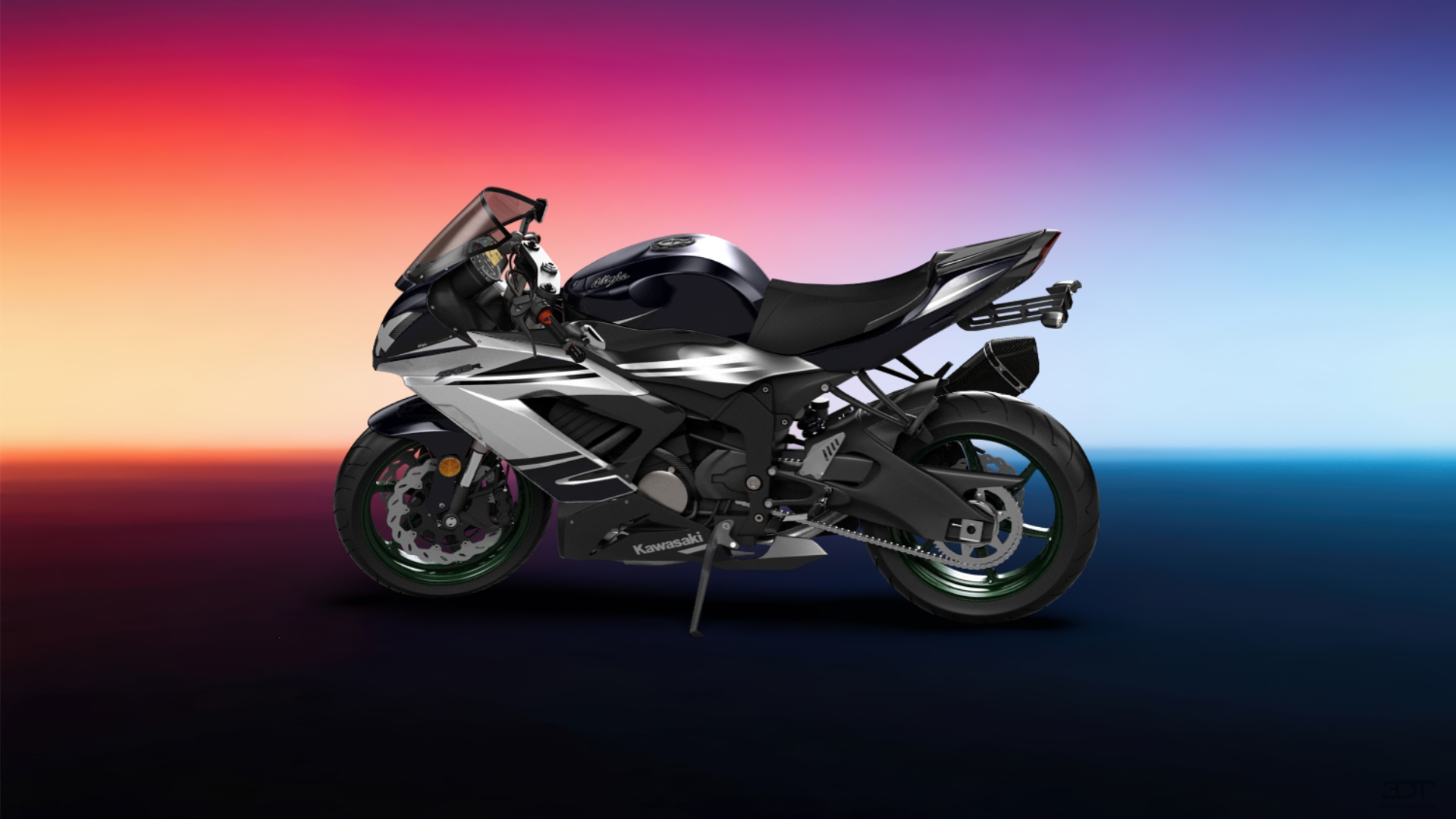 Kawasaki Ninja ZX 6R Sport Bike 2015 tuning