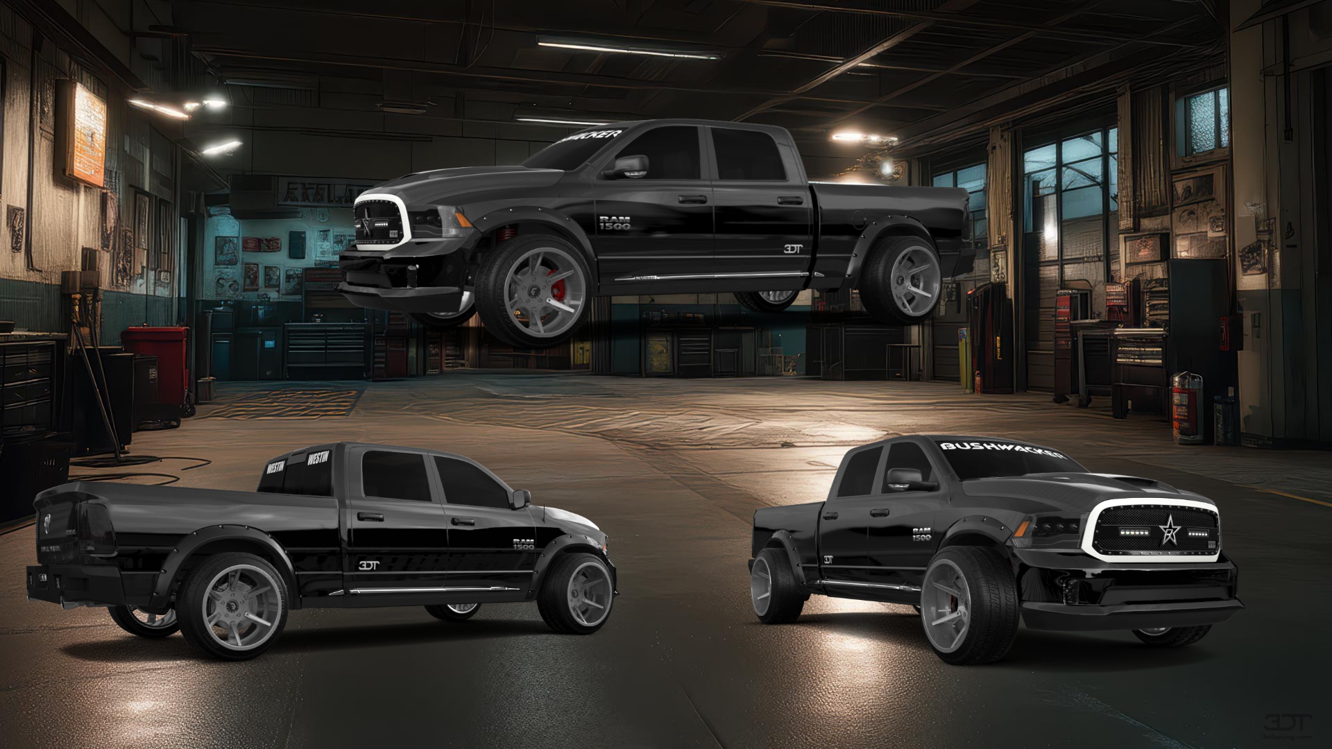 Dodge Ram 1500 6.4 ft box 4 Door pickup truck 2013 tuning