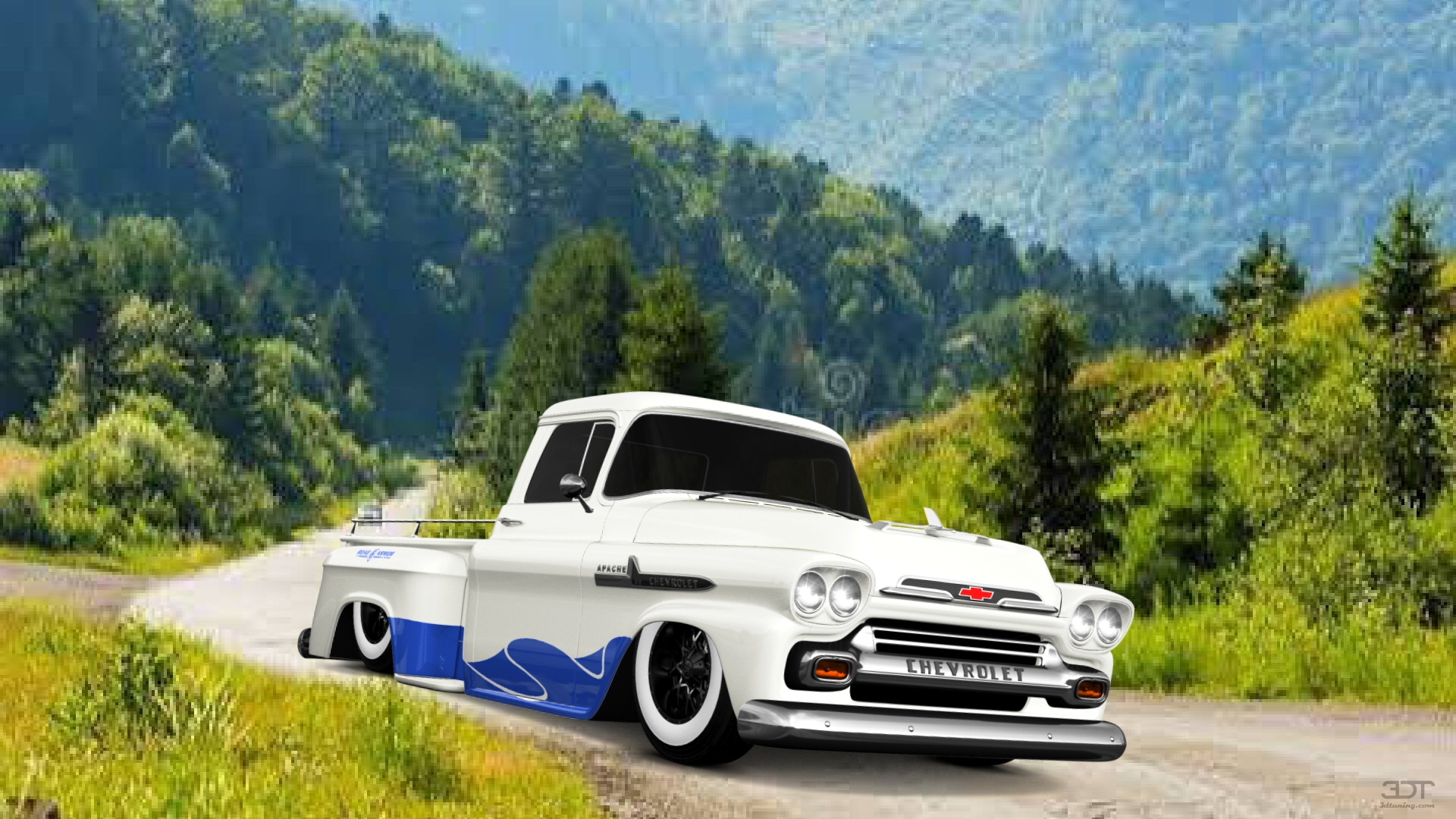 Chevrolet Apache Stepside 2 Door pickup truck 1959 tuning