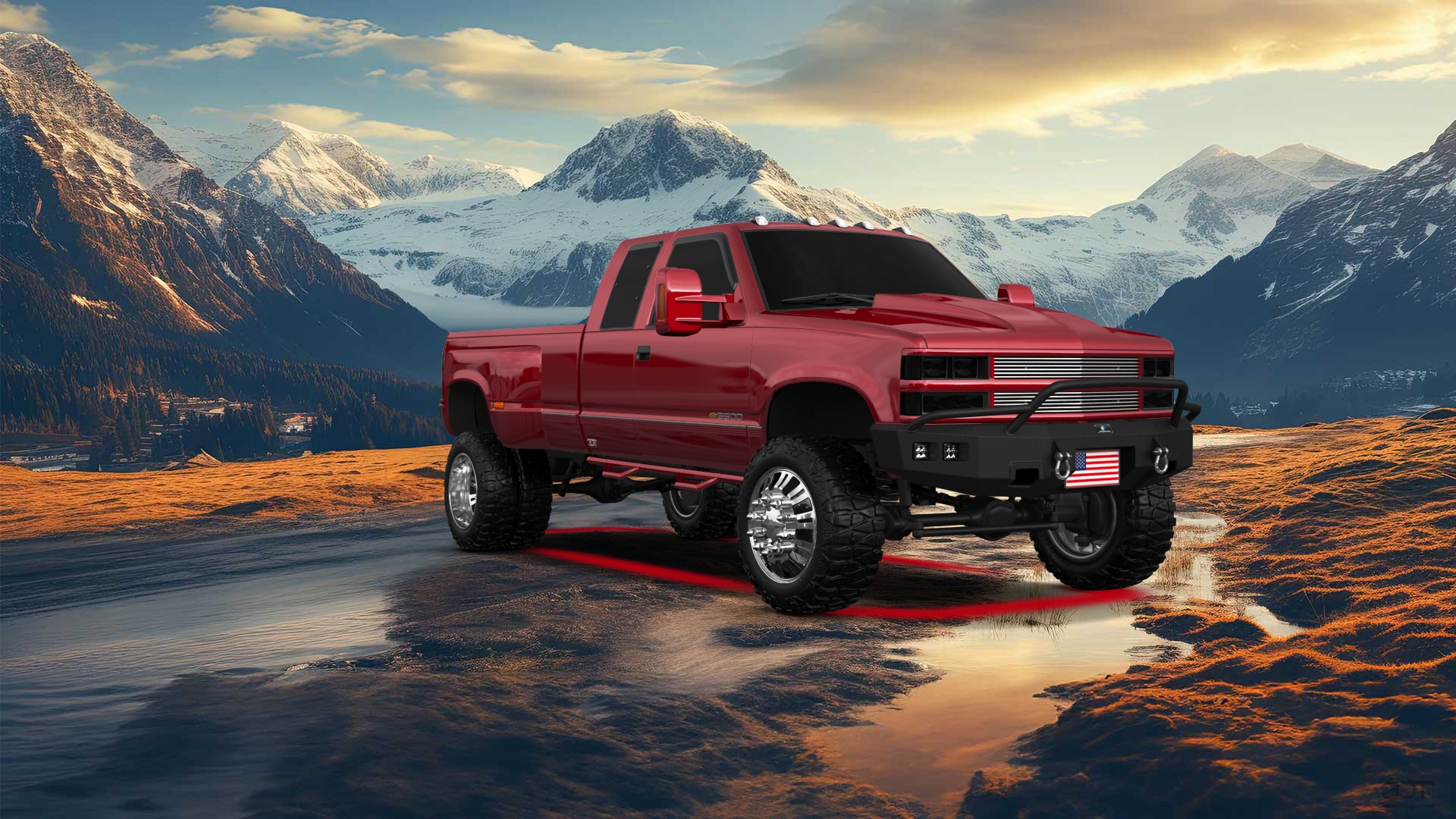 Chevrolet K3500 Extended Cab Pickup Truck 1988 tuning