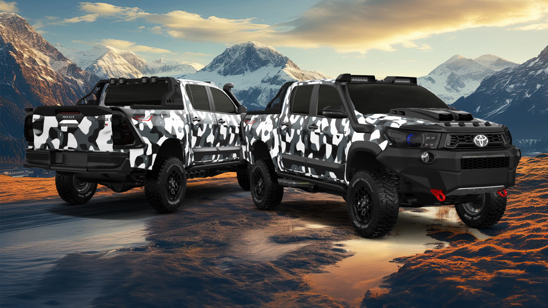 Toyota Hilux Double Cab 4 Door pickup truck 2015 tuning