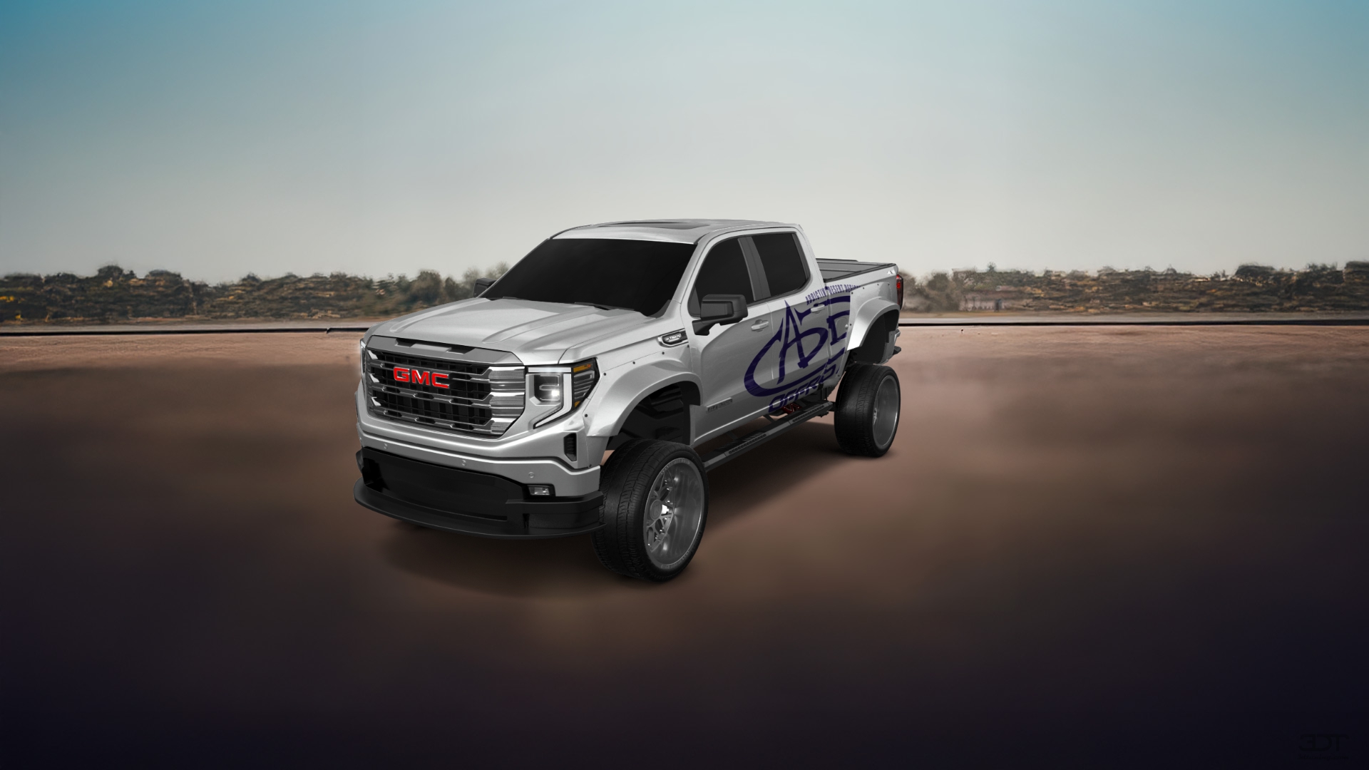 GMC Sierra 1500 Crew Cab 5.8 ft box 4 Door pickup truck 2023 tuning