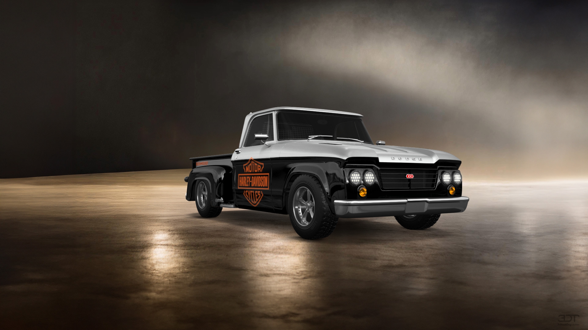 Dodge D-100 Stepside 2 Door pickup truck 1961 tuning