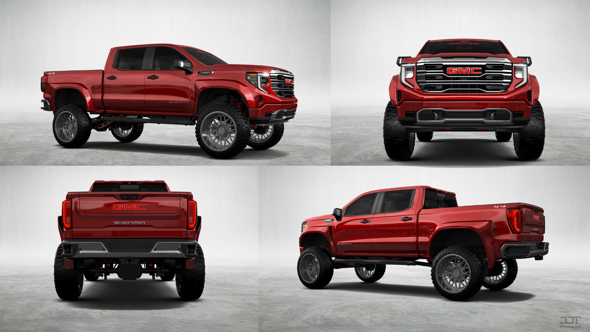 GMC Sierra 1500 Crew Cab 5.8 ft box 4 Door pickup truck 2023 tuning
