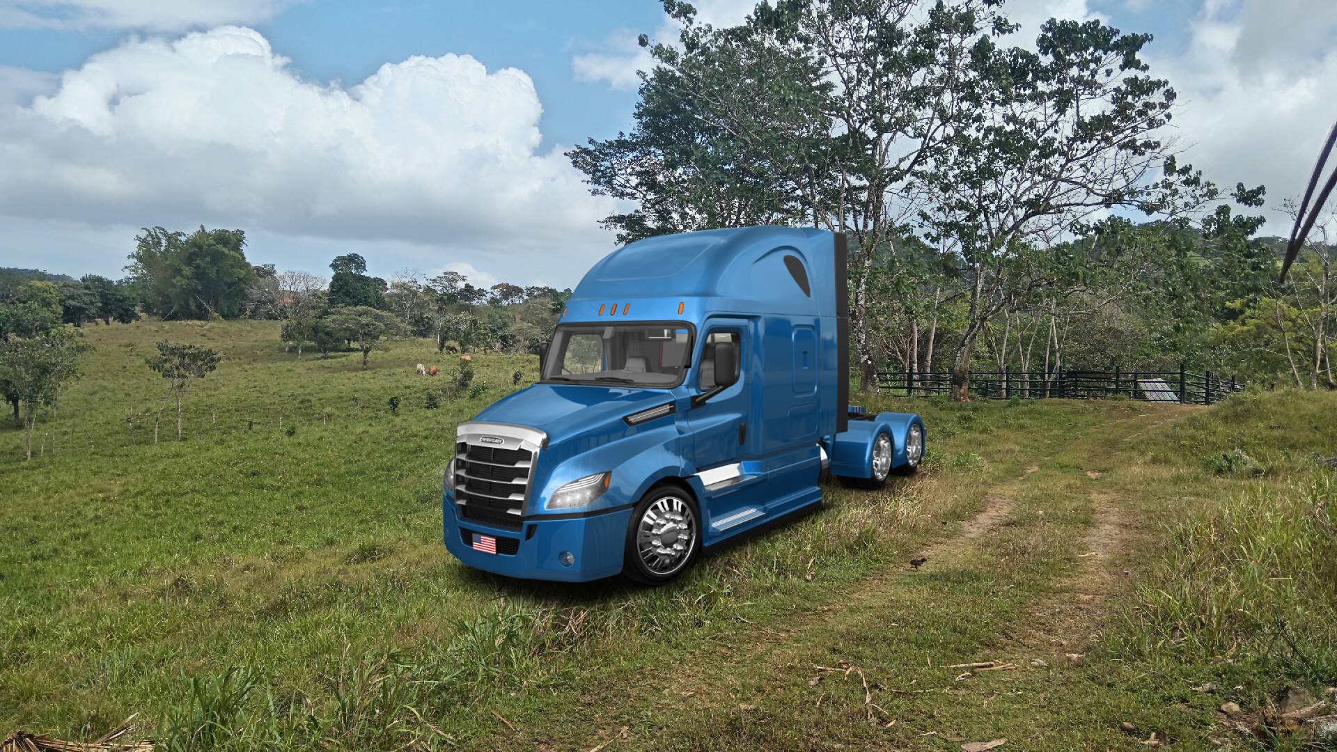 Freightliner Cascadia Sleeper Cab Truck 2018 tuning