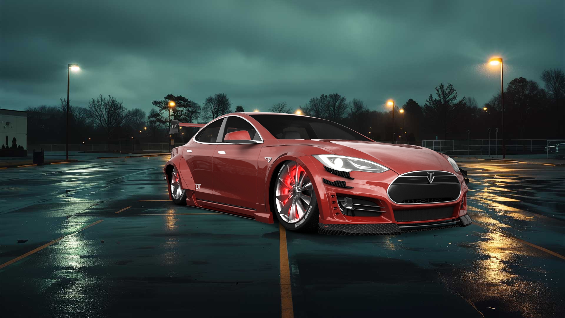 Tesla Model S 5 Door Liftback 2013 tuning