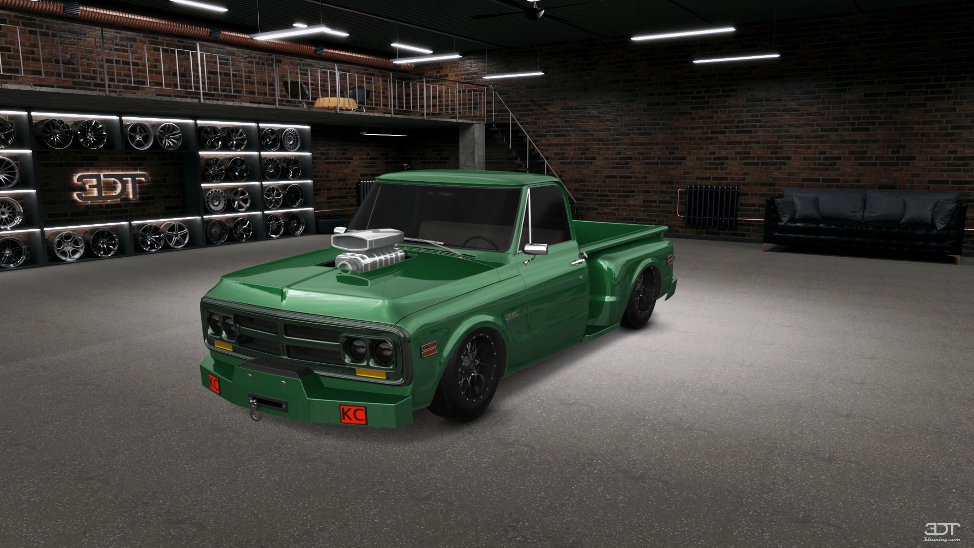 Tuning GMC K1500 2 Door pickup truck 1971