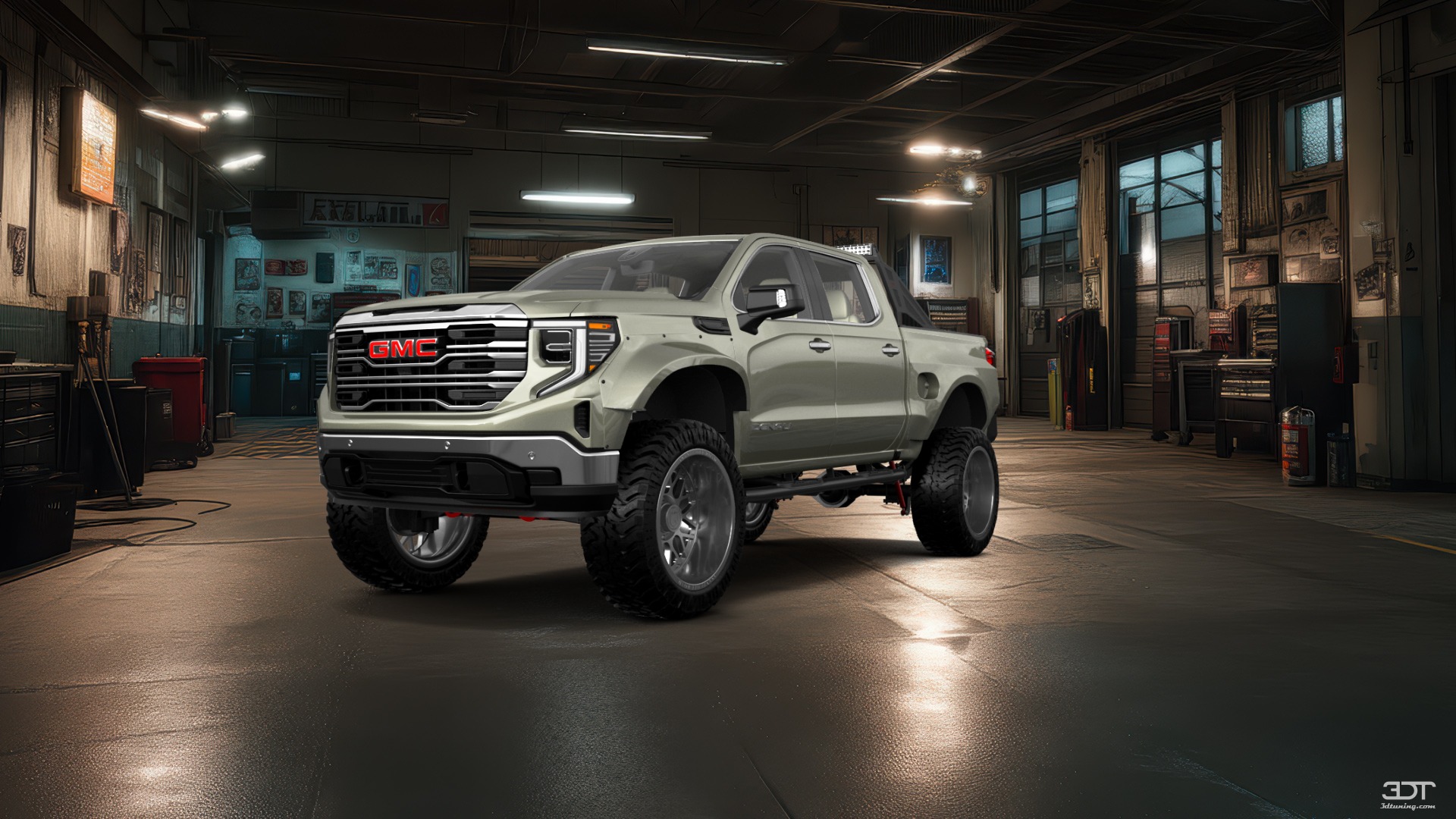 GMC Sierra 1500 Crew Cab 5.8 ft box 4 Door pickup truck 2023 tuning