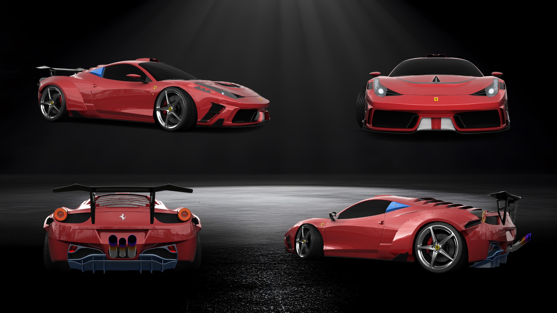 Ferrari 458 Italia 2 door spider 2010 tuning