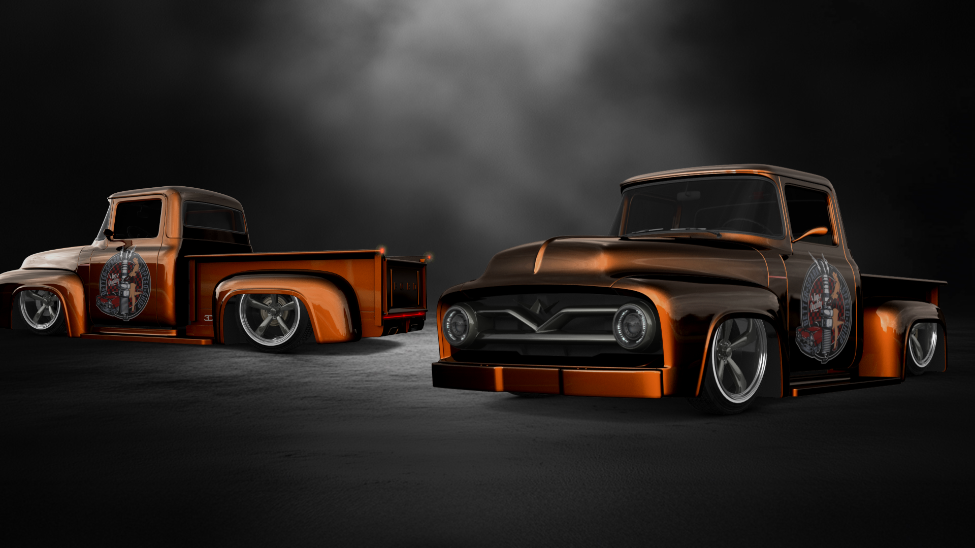 Ford F-100 2 Door truck 1956