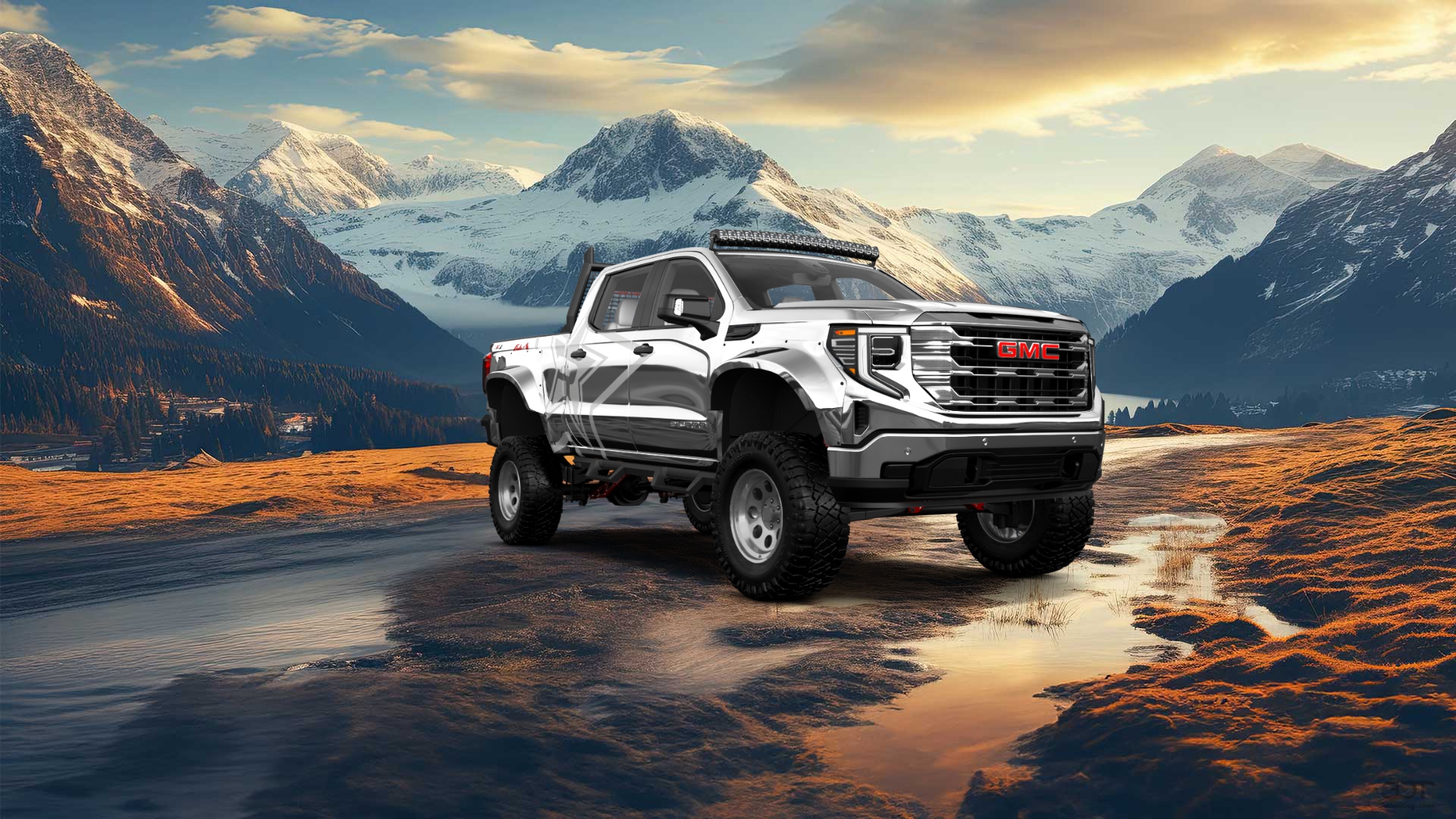 GMC Sierra 1500 Crew Cab 5.8 ft box 4 Door pickup truck 2023 tuning