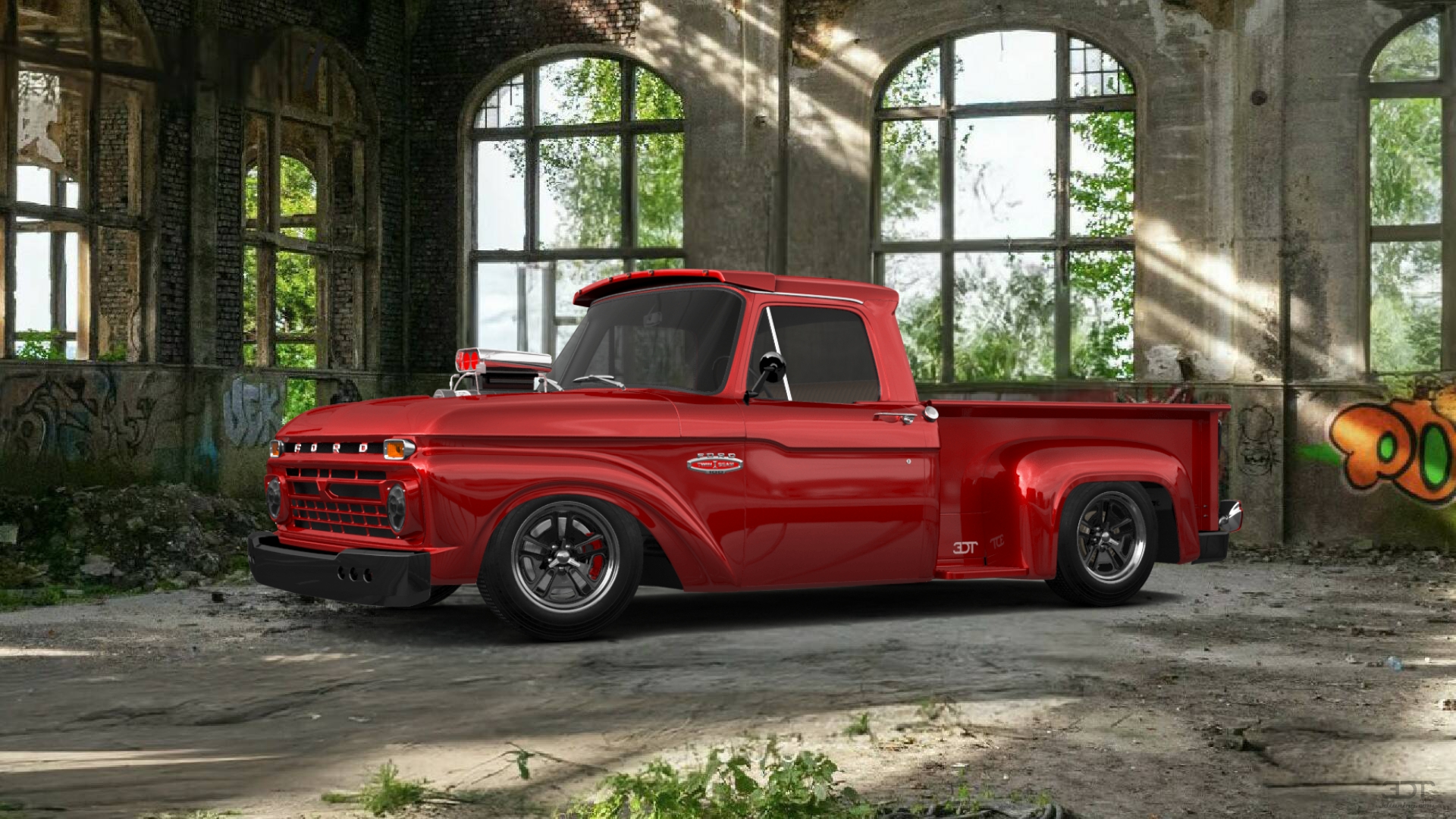 Ford F-100 Flareside 2 Door pickup truck 1961 Images