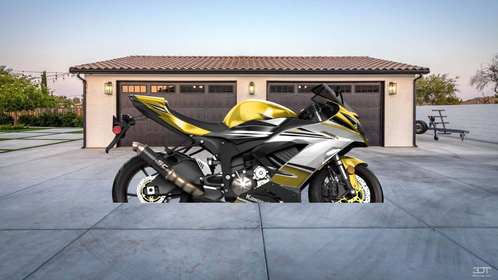 Kawasaki Ninja ZX 6R Sport Bike 2015 tuning