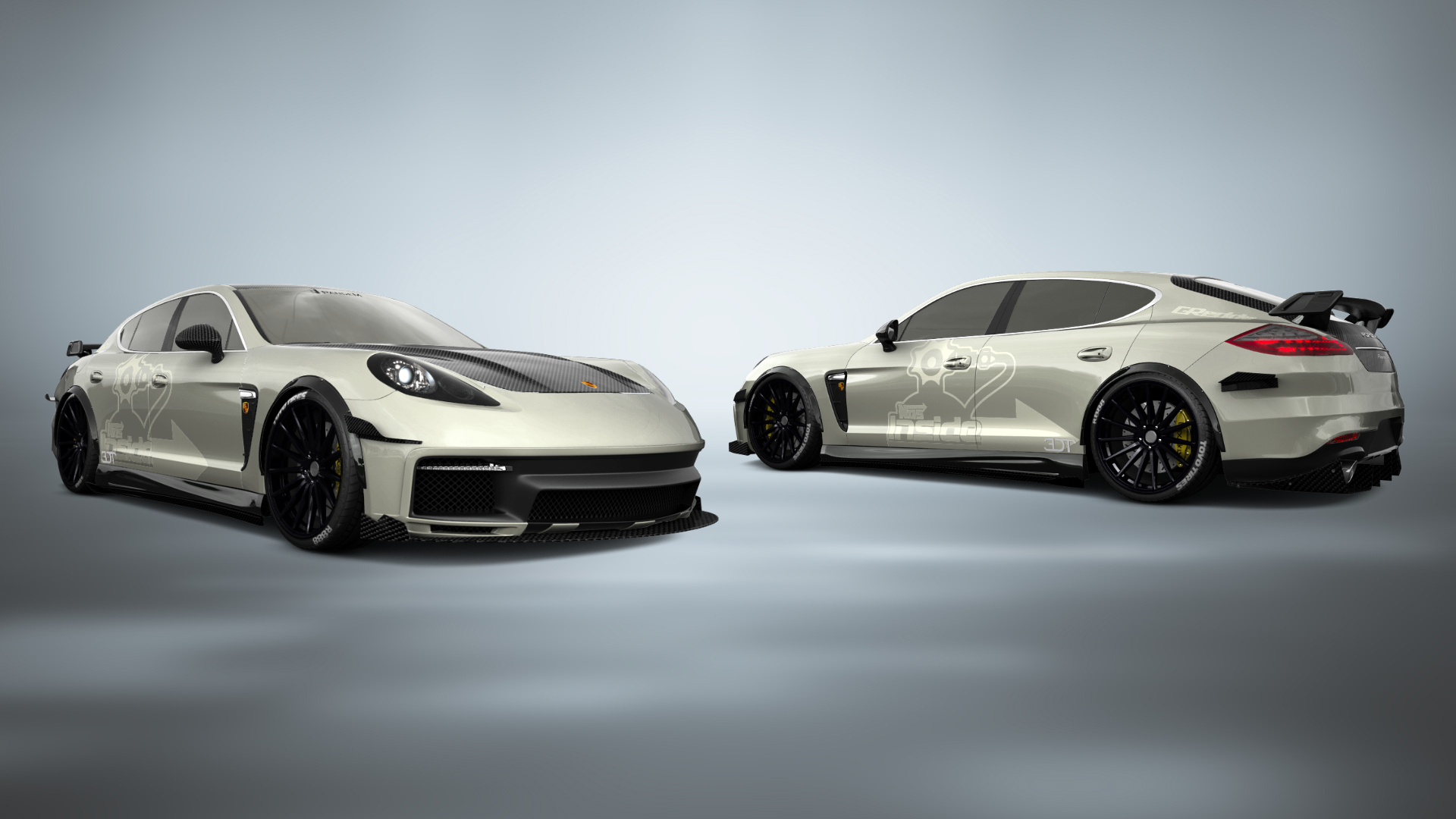 Porsche Panamera 4 door fastback saloon 2011