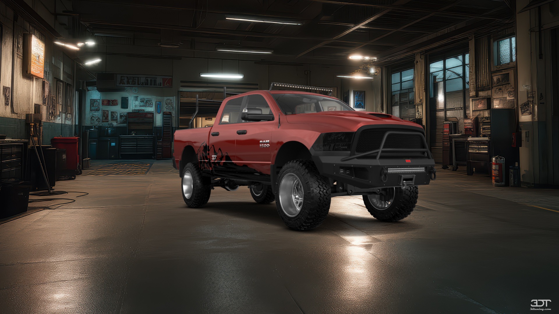 Dodge Ram 1500 Crew Cab 6.4 ft box 4 Door pickup truck 2009 tuning