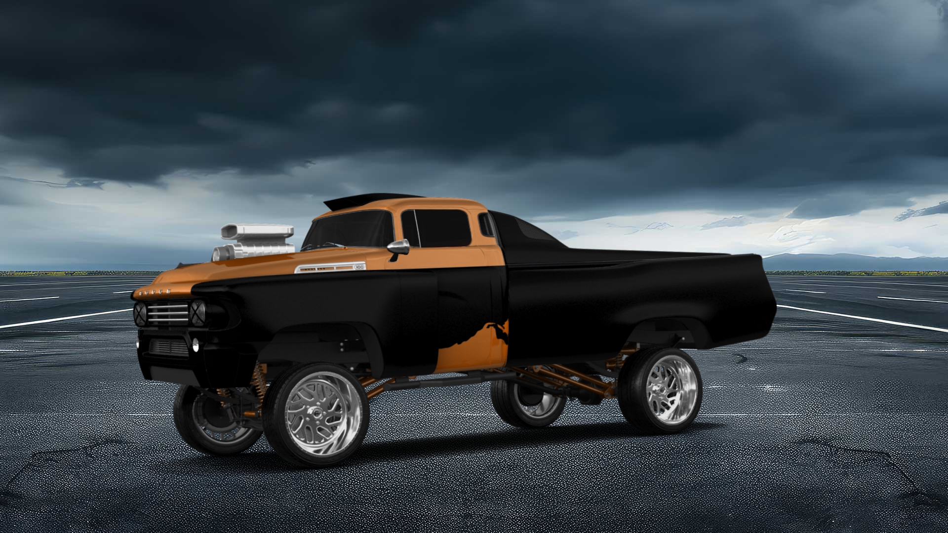 Dodge C series 2 Door pickup truck 1958 tuning