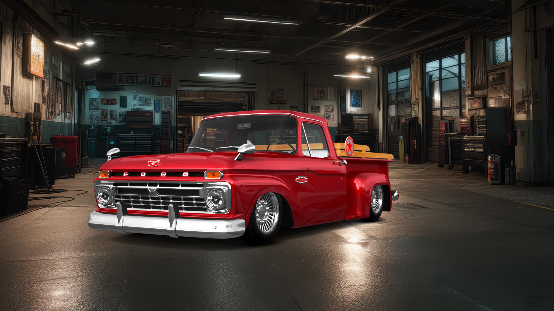 Ford F-100 Flareside 2 Door pickup truck 1961 tuning