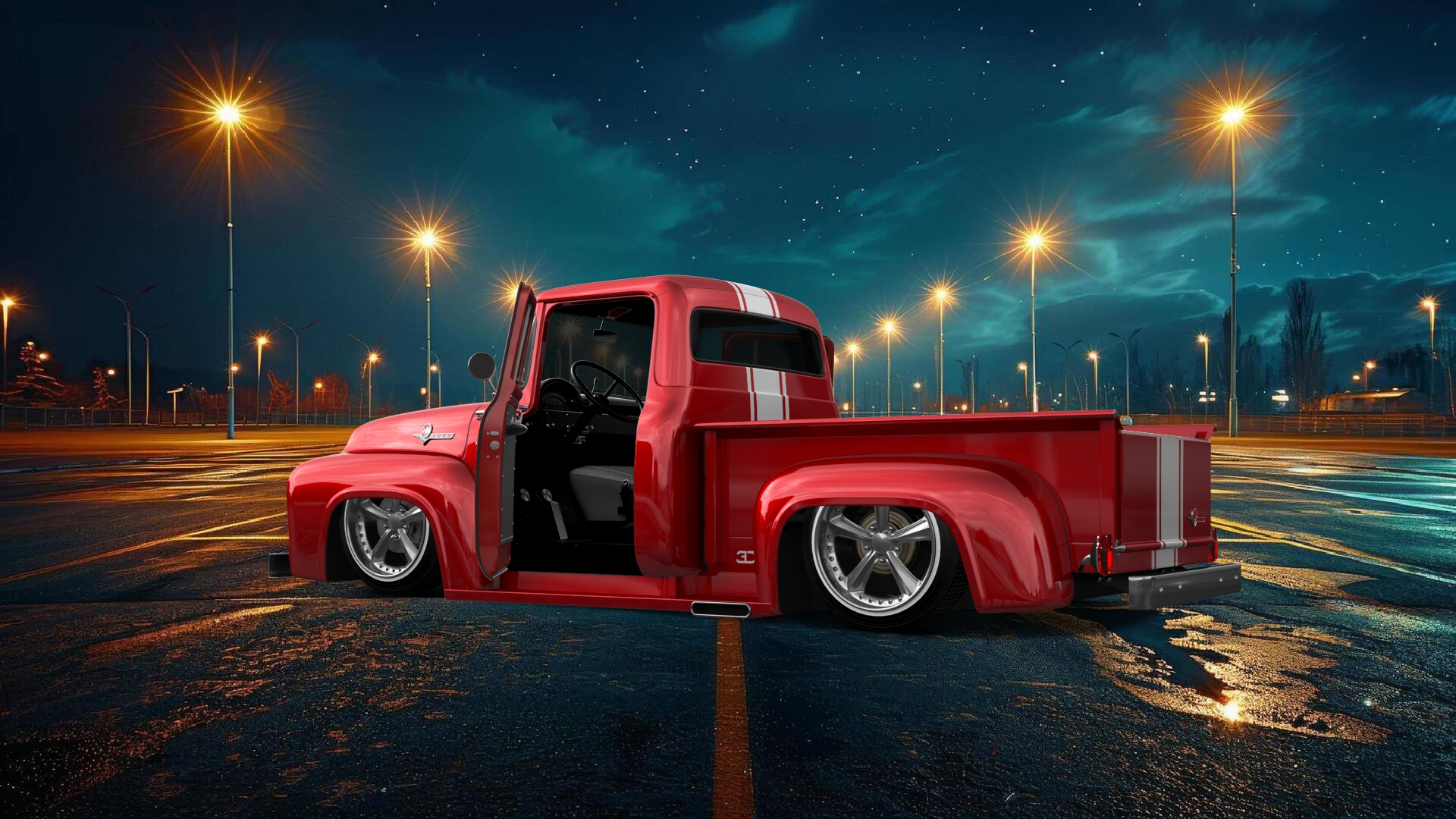 Ford F-100 2 Door truck 1956 tuning