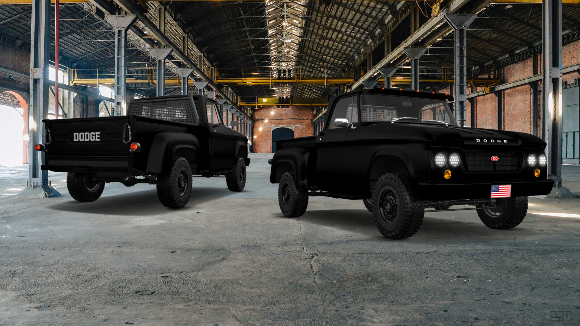 Dodge D-100 Stepside 2 Door pickup truck 1961 tuning