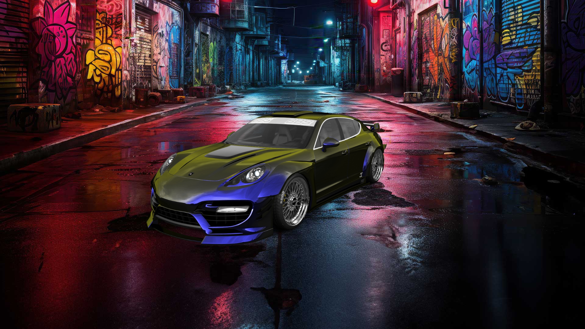 Porsche Panamera 4 door fastback saloon 2011