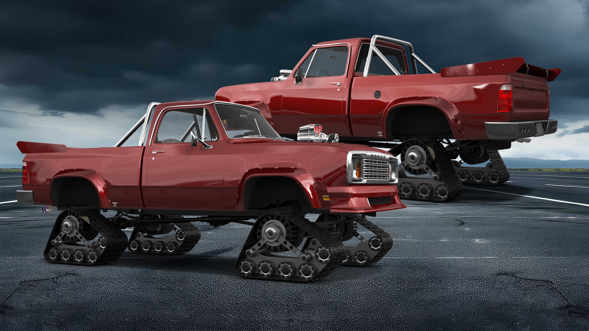 Dodge Power Wagon W200 2 Door pickup truck 1977 tuning