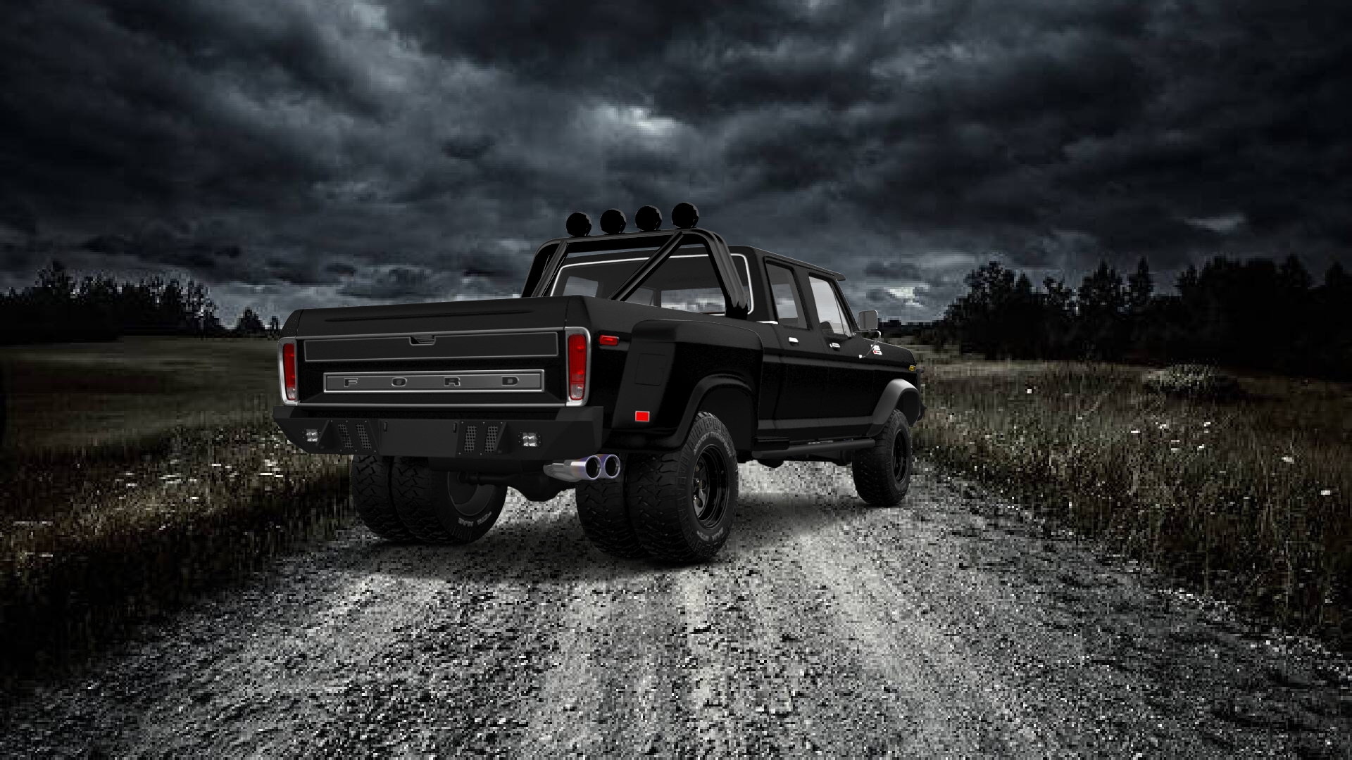 Ford F-350 Dually 4 Door pickup truck 1973