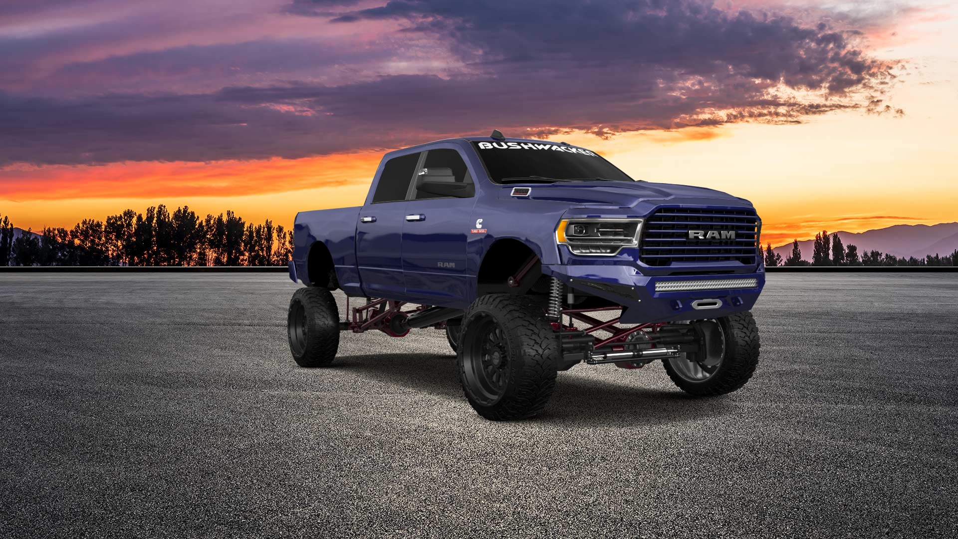 Dodge Ram 2500 4 Door pickup truck 2020 tuning