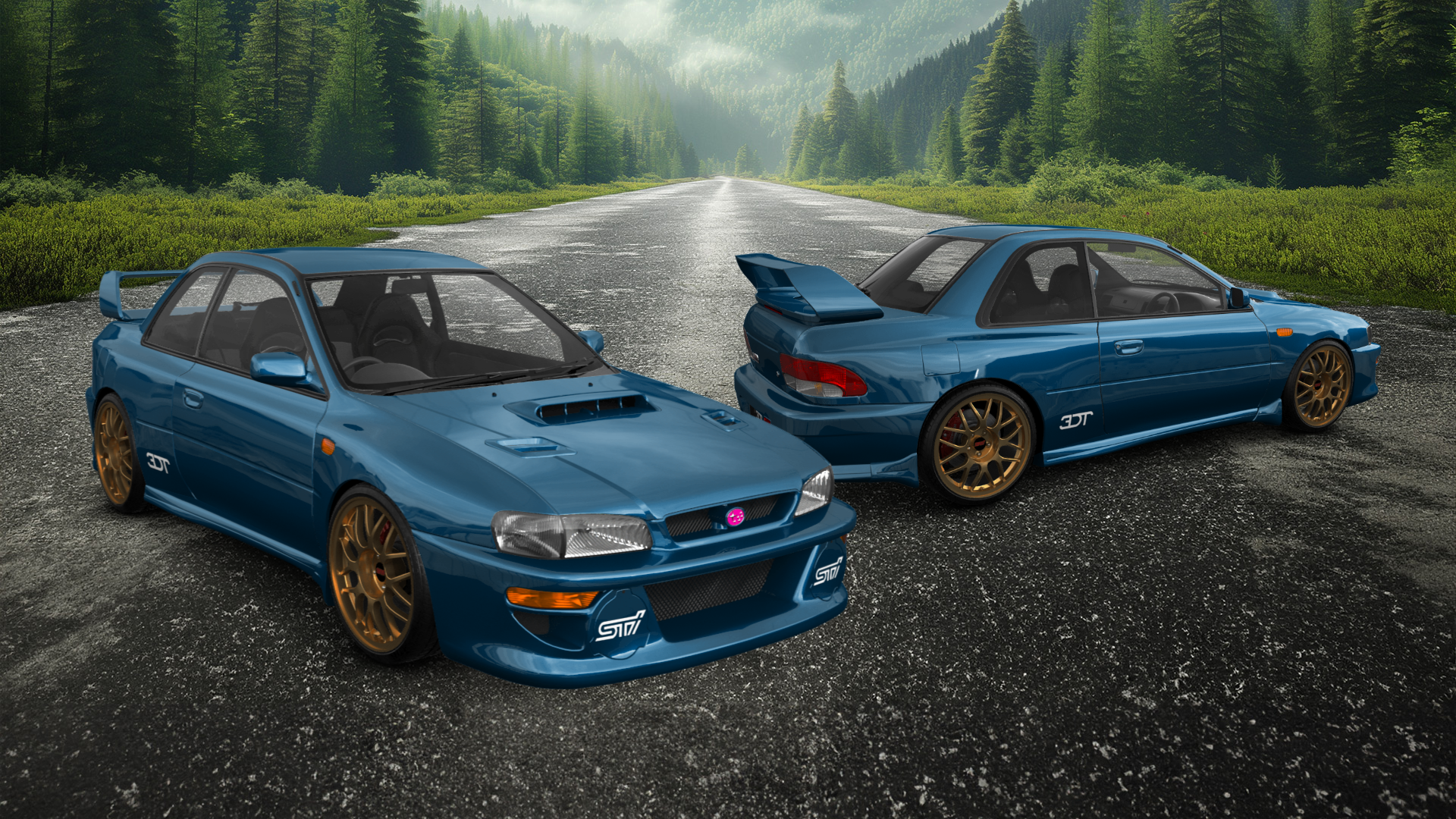 Subaru Impreza WRX STI 22B 2 Door Coupe 2000 tuning