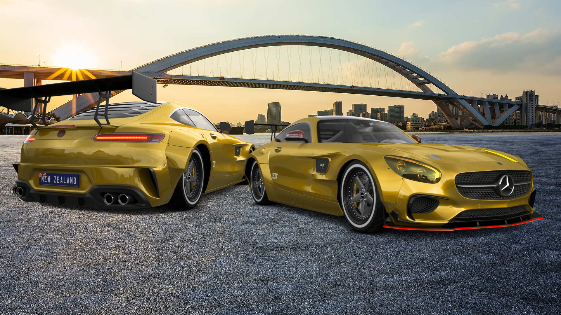 Mercedes AMG GT 2 door fastback coupe 2015 tuning