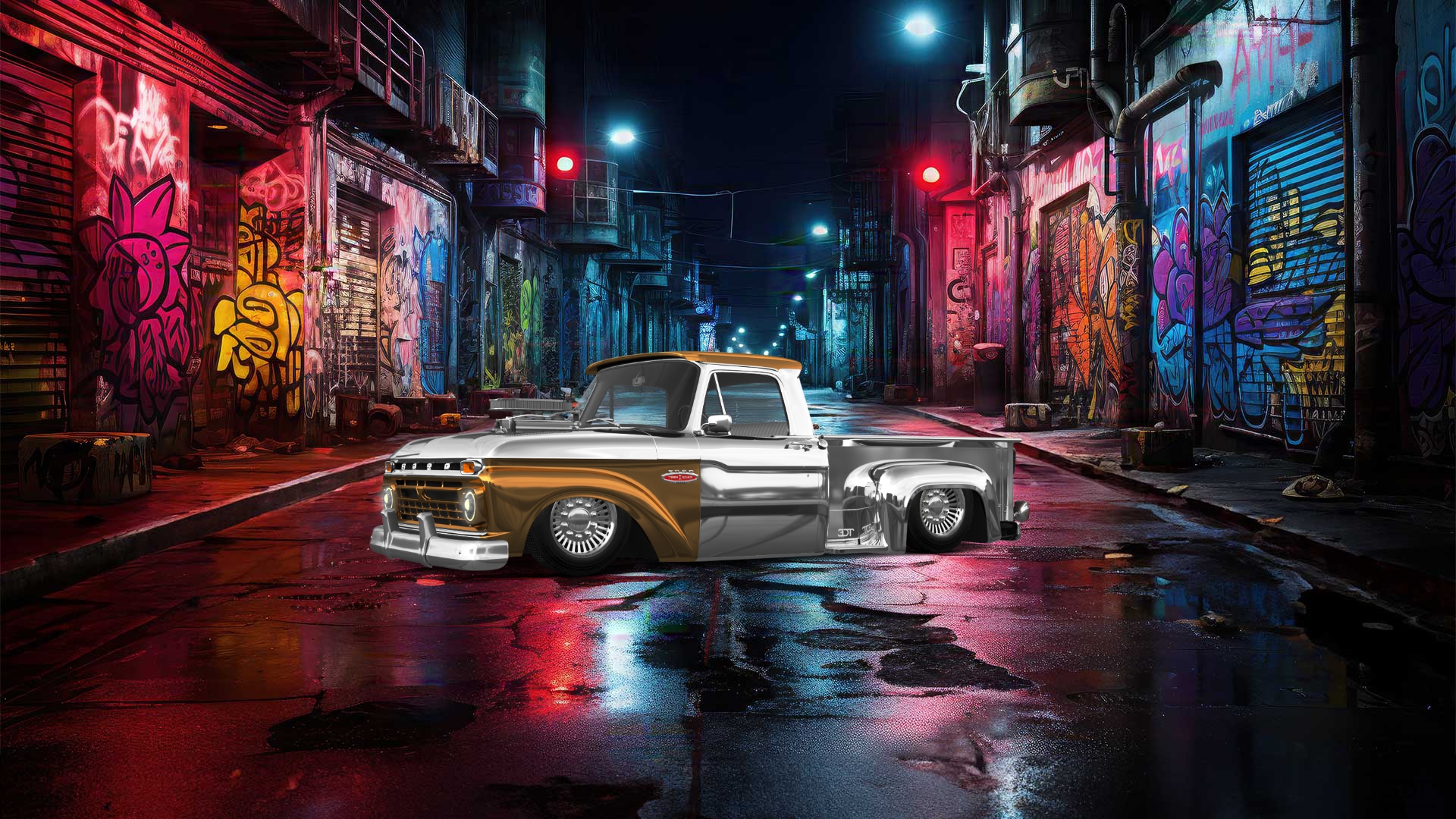 Ford F-100 Flareside 2 Door pickup truck 1961