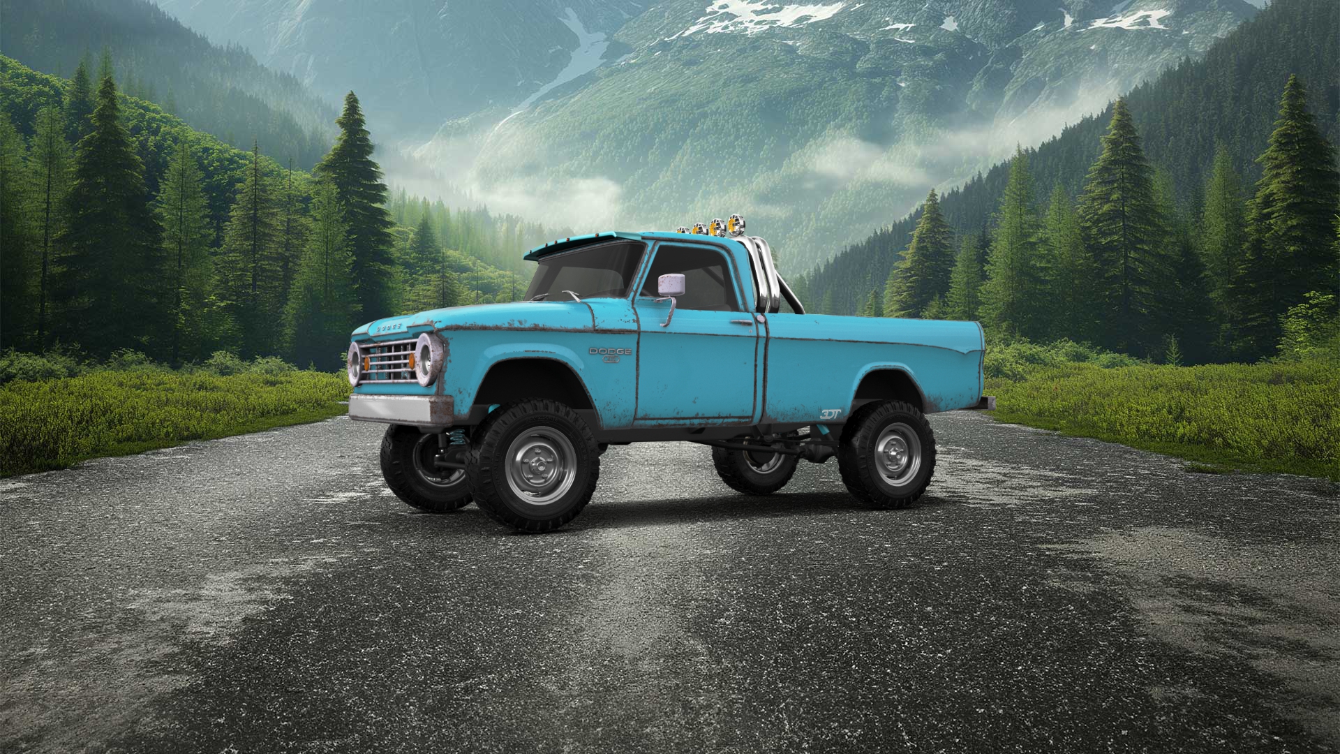 Dodge Power Wagon W200 2 Door pickup truck 1966