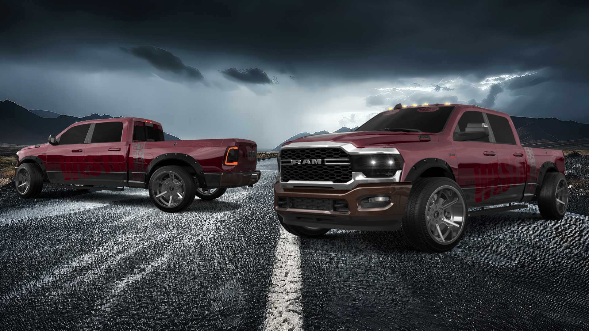 Dodge Ram 2500 4 Door pickup truck 2020 tuning