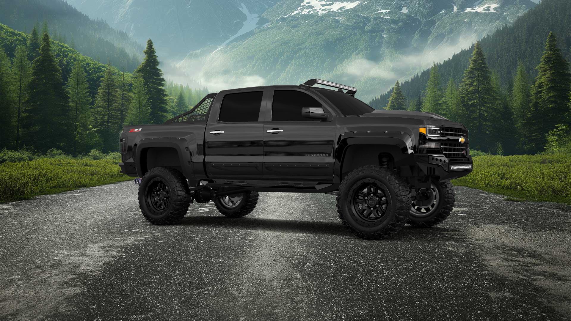 Chevrolet Silverado 1500 4 Door pickup truck 2016 tuning