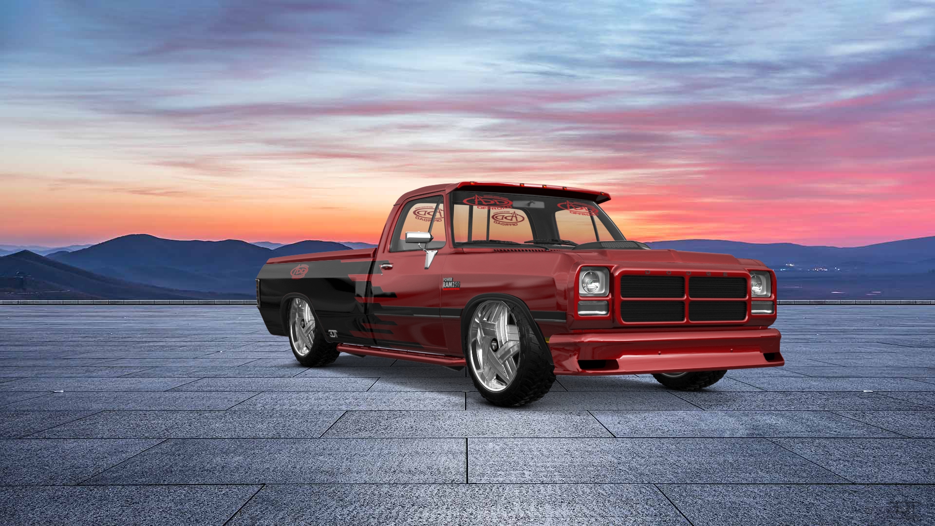 Dodge Ram 2 Door pickup truck 1991 tuning