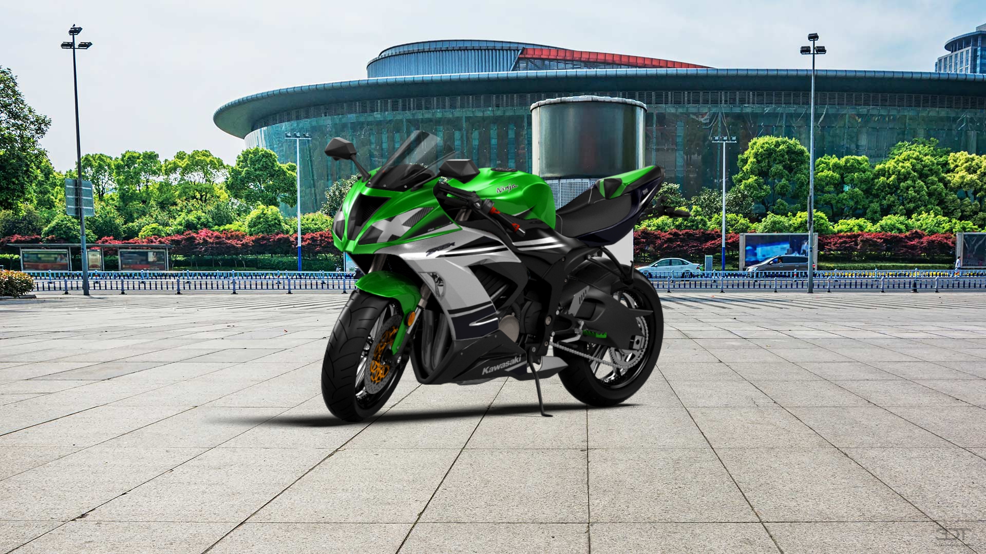 Kawasaki Ninja ZX 6R Sport Bike 2015 tuning