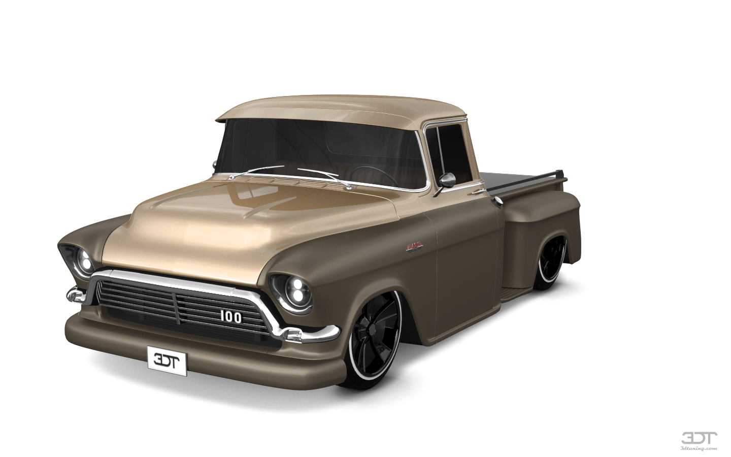 Tuning GMC 100 Stepside 2 Door pickup truck 1957