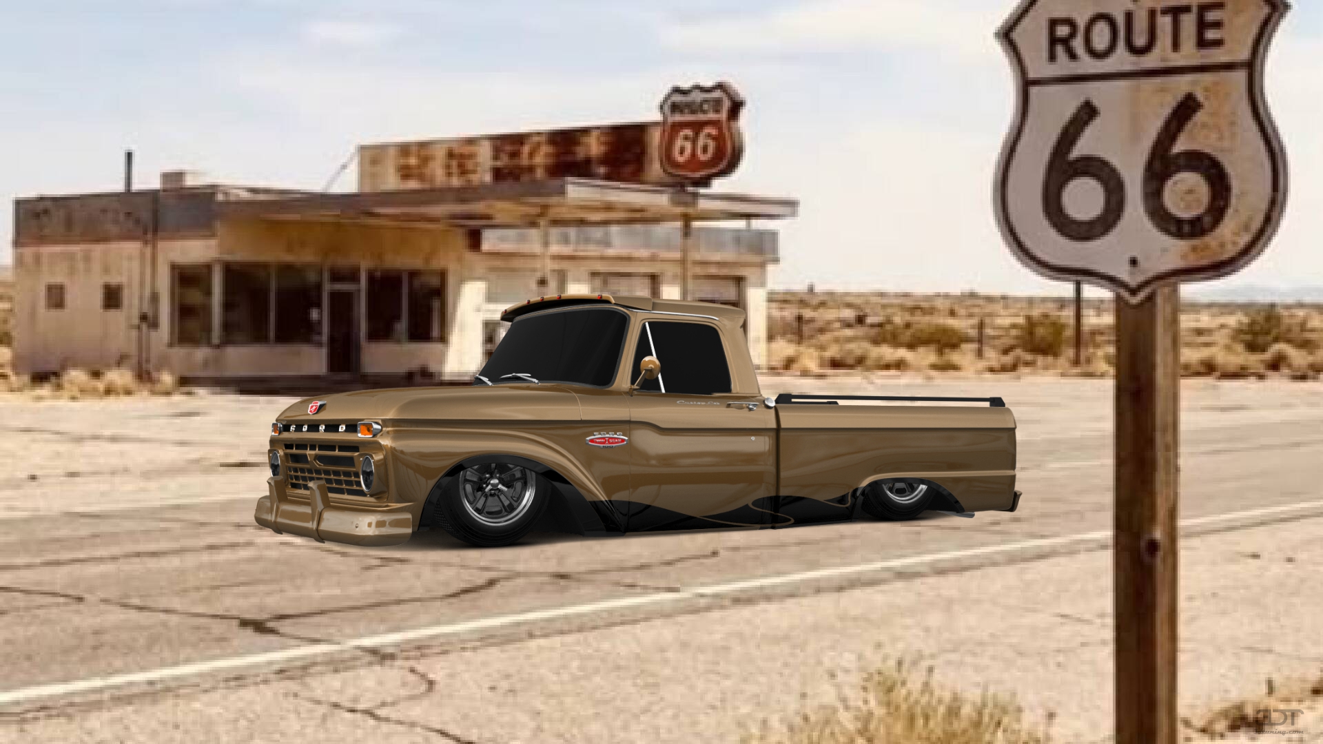 Ford F-100 Custom Cab 2 Door pickup truck 1966 Images