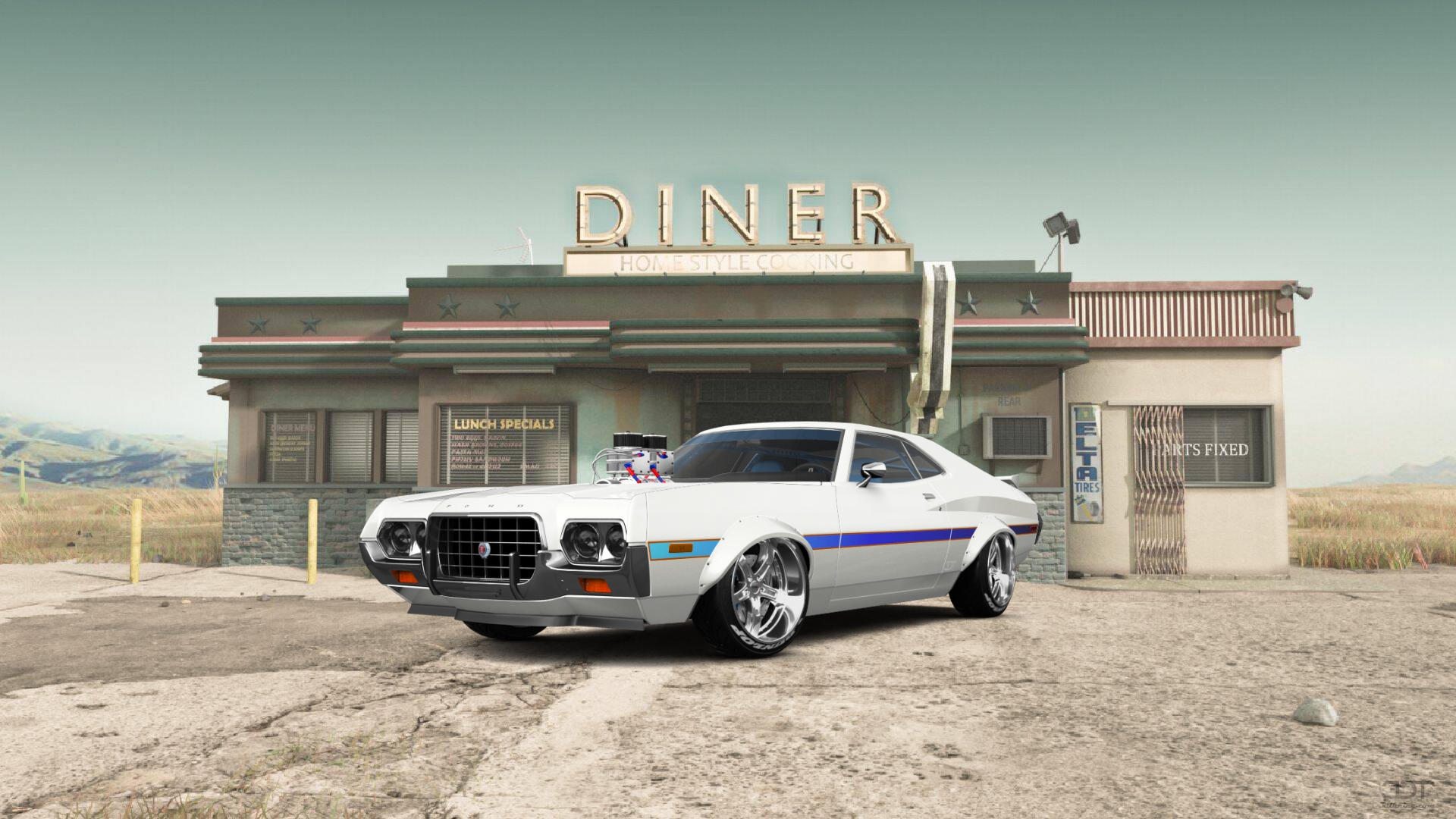 Ford Gran Torino Sport 2 Door Hardtop 1972 이미지