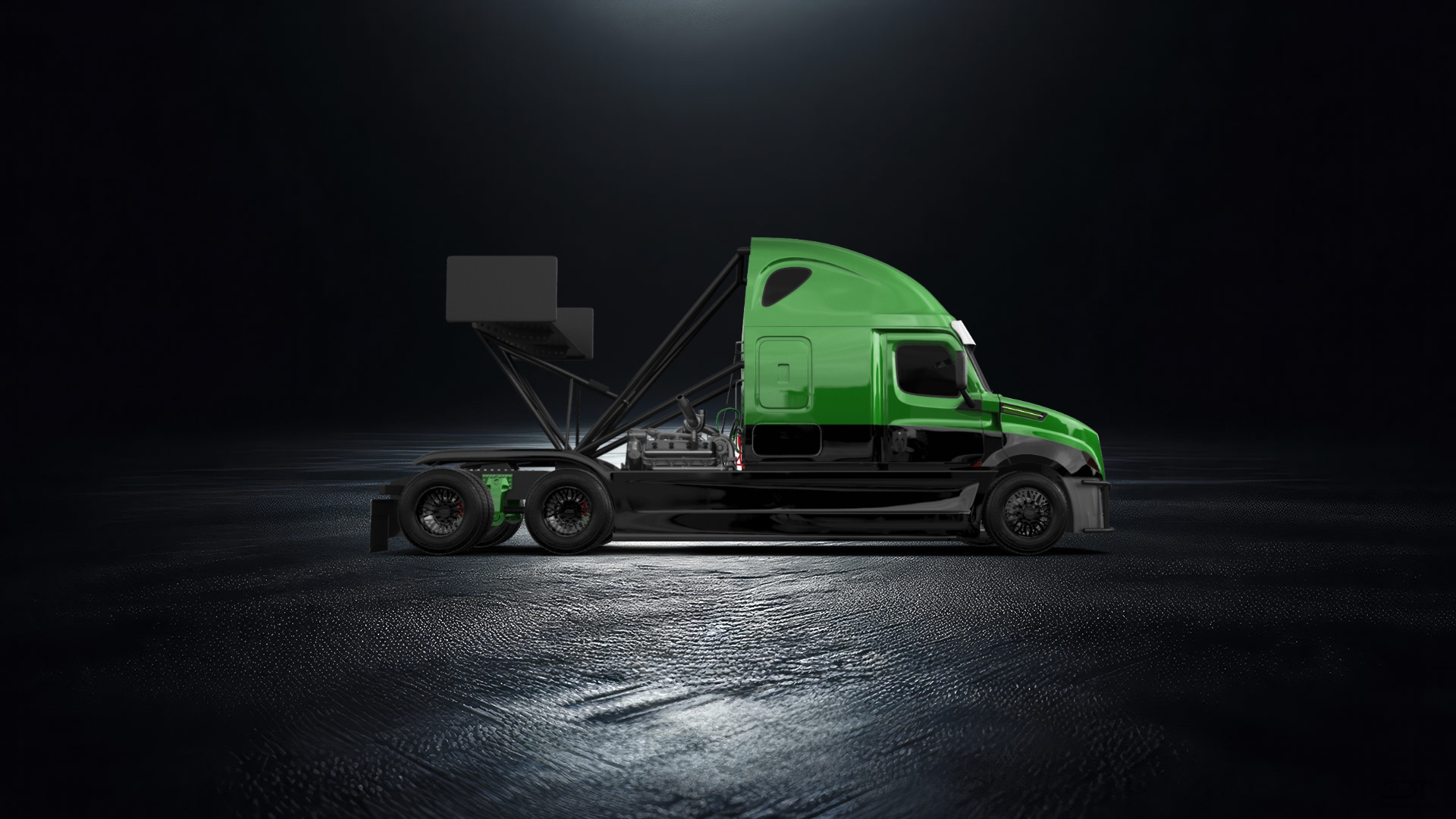 Freightliner Cascadia Sleeper Cab Truck 2018 tuning