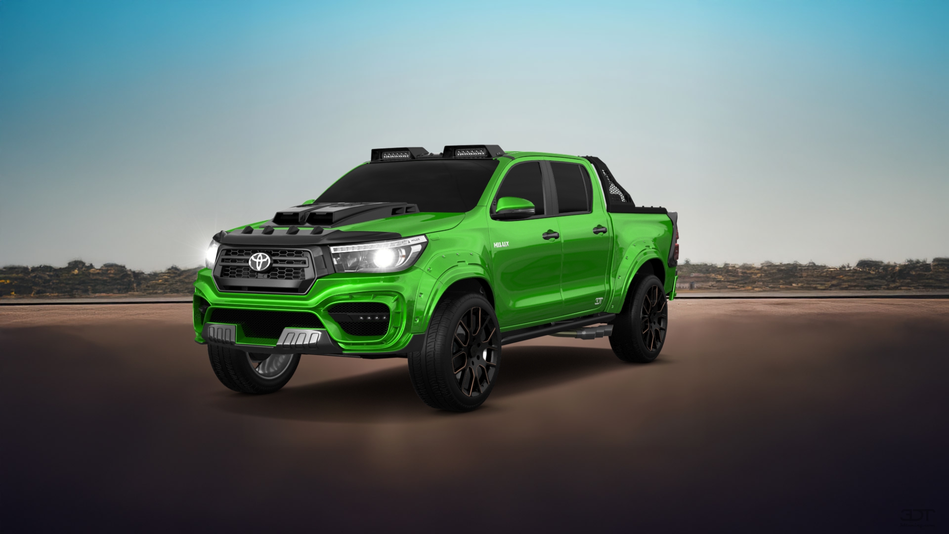 Toyota Hilux Double Cab 4 Door pickup truck 2015 tuning
