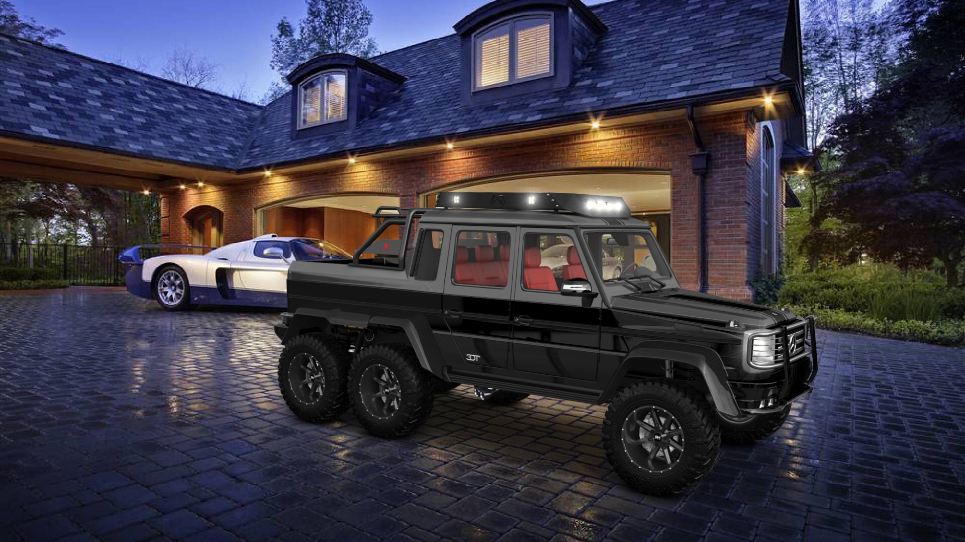 Mercedes G 63 AMG 6x6 4 Door pickup truck 2013 tuning